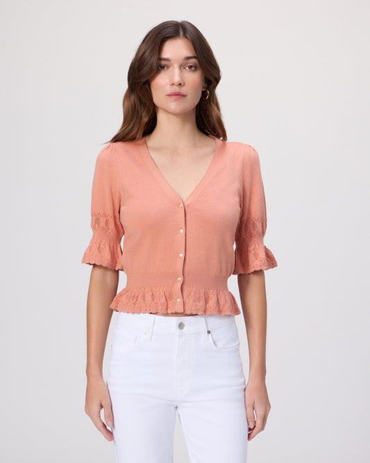 Vetra Cardigan - Peach Tea XXS