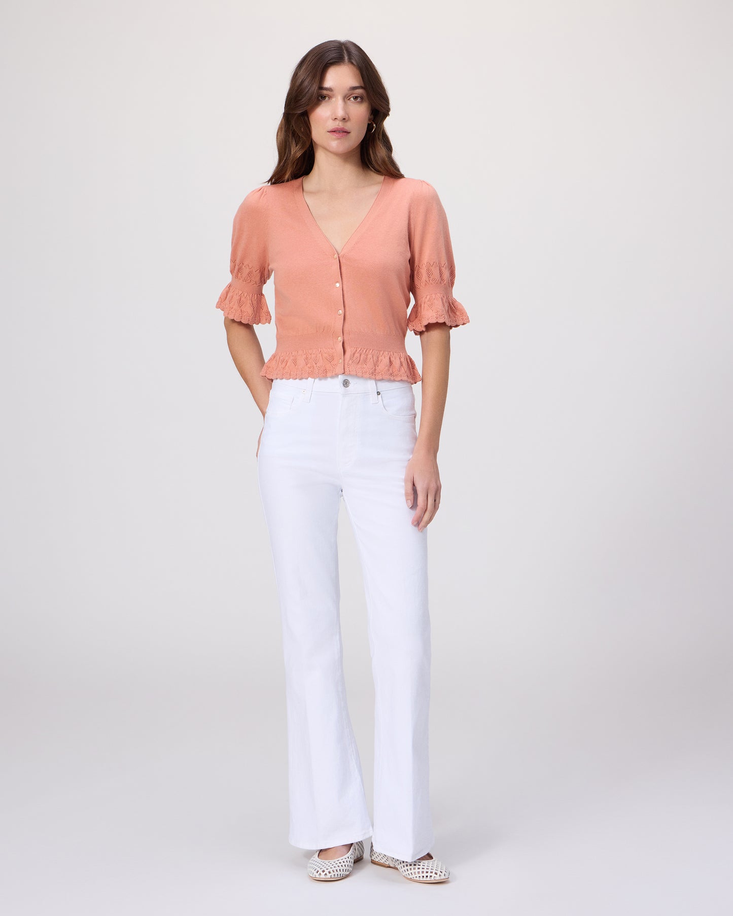 Vetra Cardigan - Peach Tea XXS