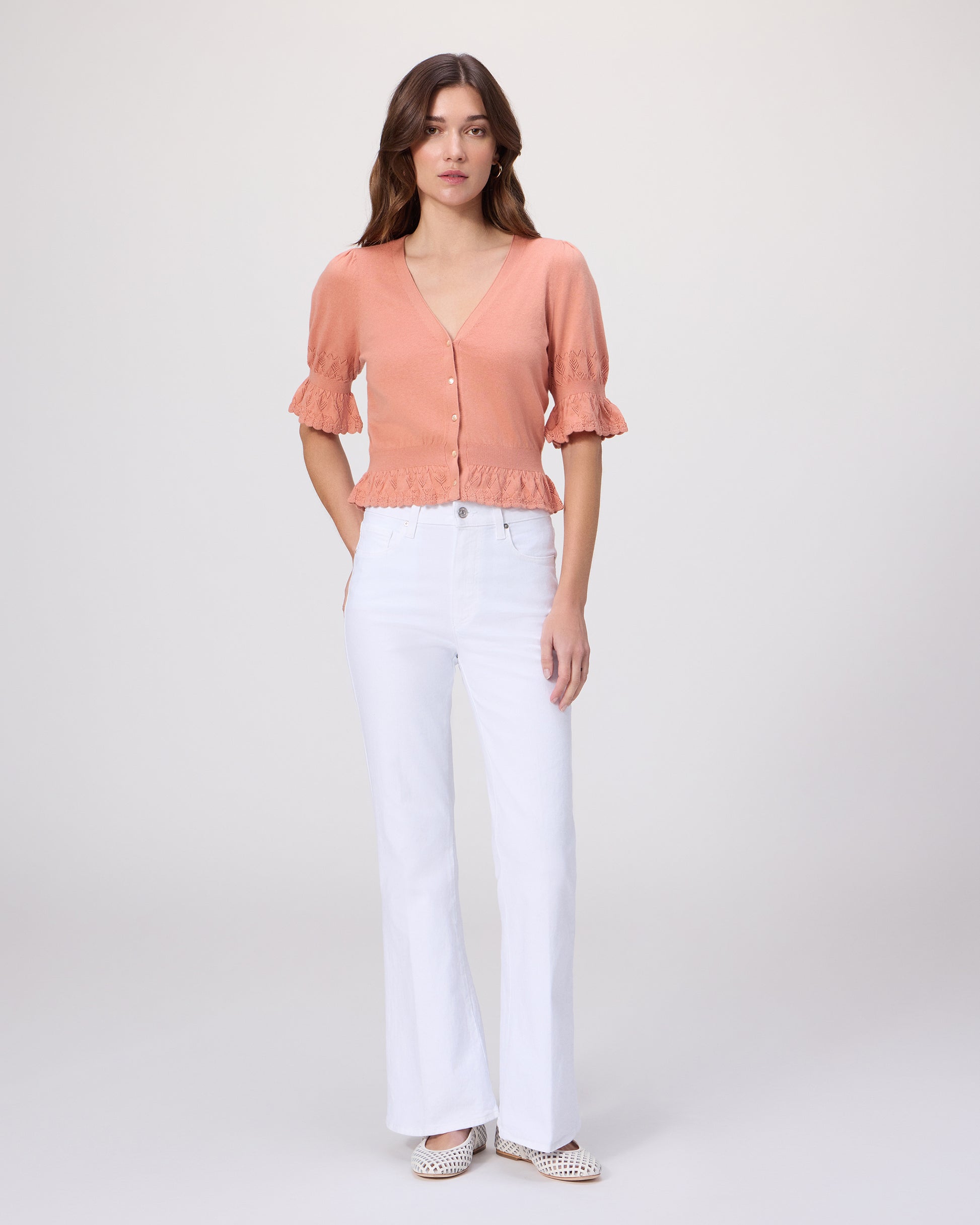 Vetra Cardigan - Peach Tea XXS