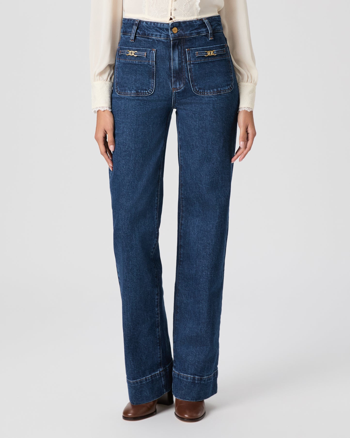 Sasha 32 Inch Wide Leg Jean - Enfield 23