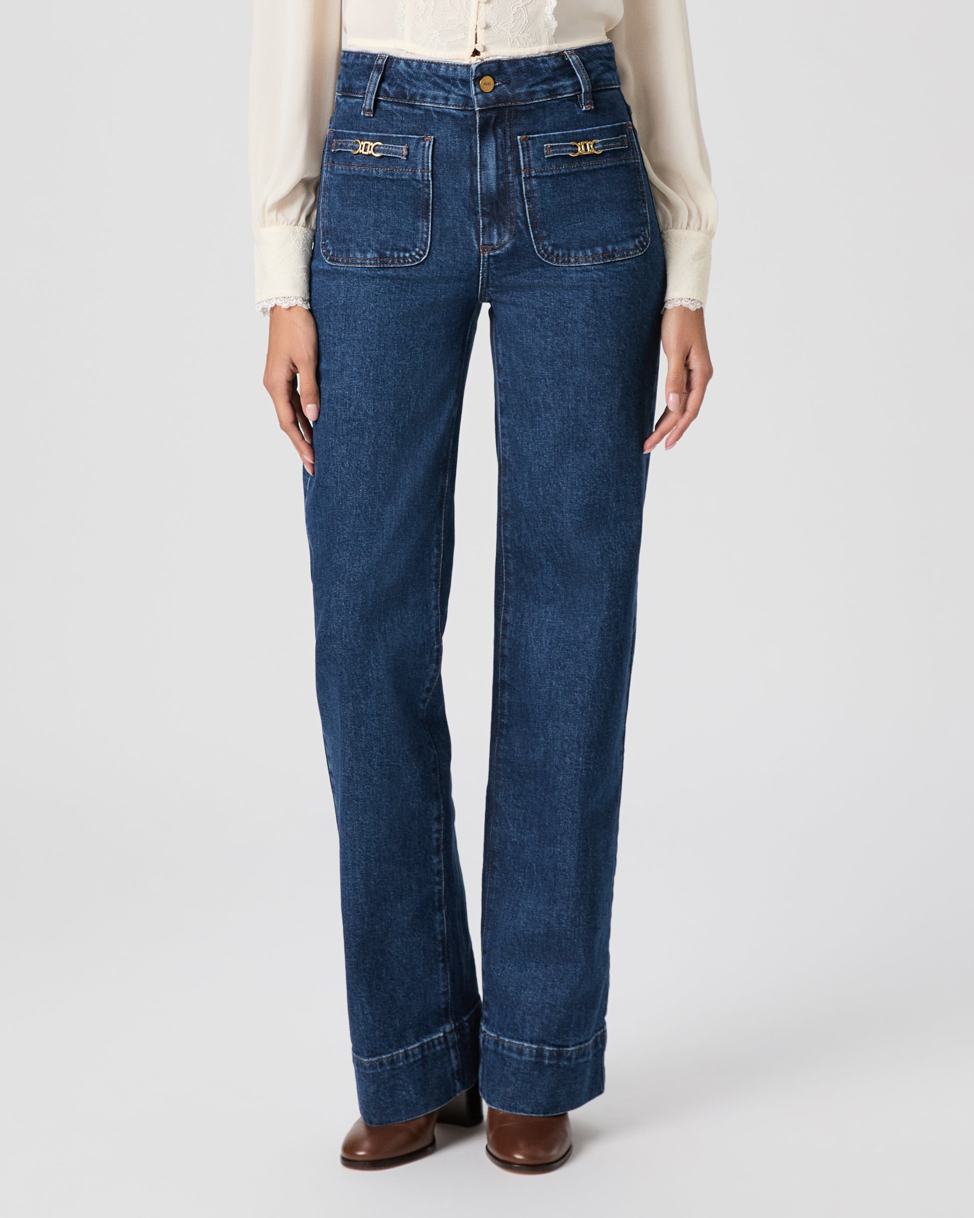 Sasha 32 Inch Wide Leg Jean - Enfield 23