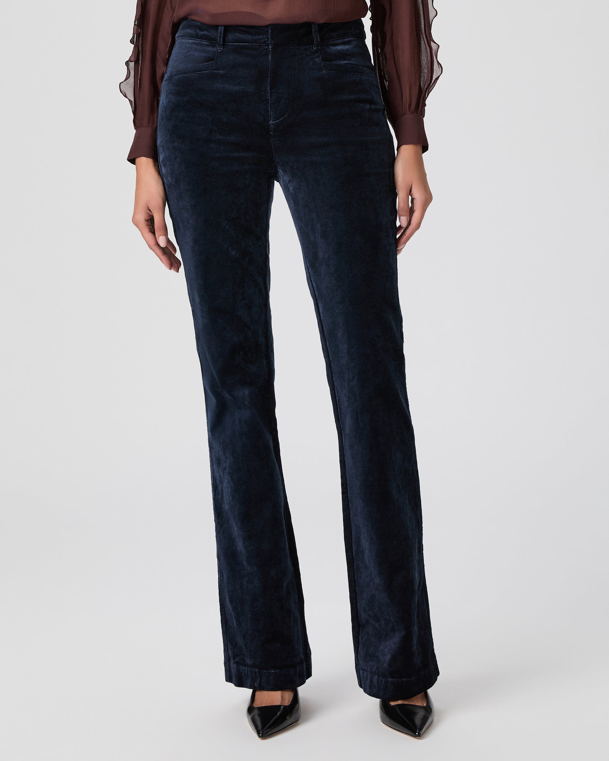 High Rise Laurel Canyon Bootcut Pant - Deep Navy Corduroy 23