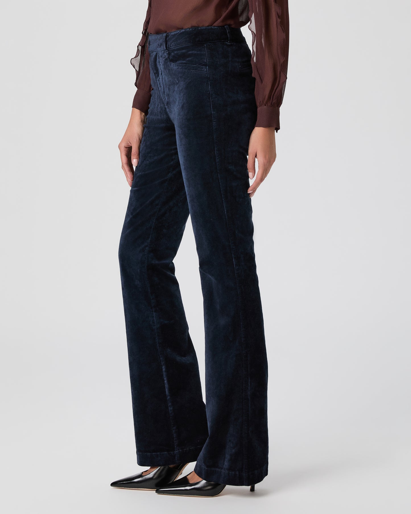 High Rise Laurel Canyon Bootcut Pant - Deep Navy Corduroy 23