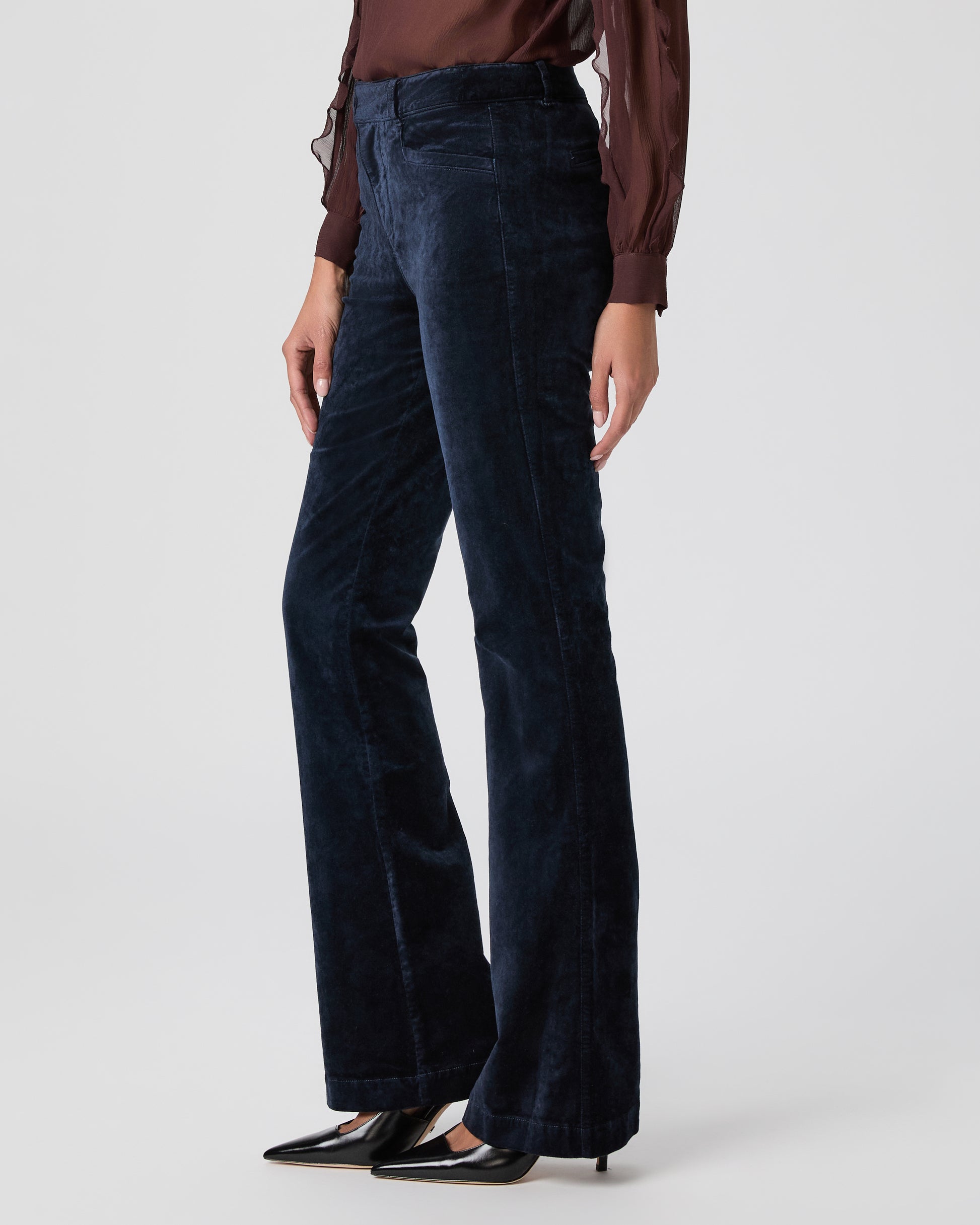 High Rise Laurel Canyon Bootcut Pant - Deep Navy Corduroy 23
