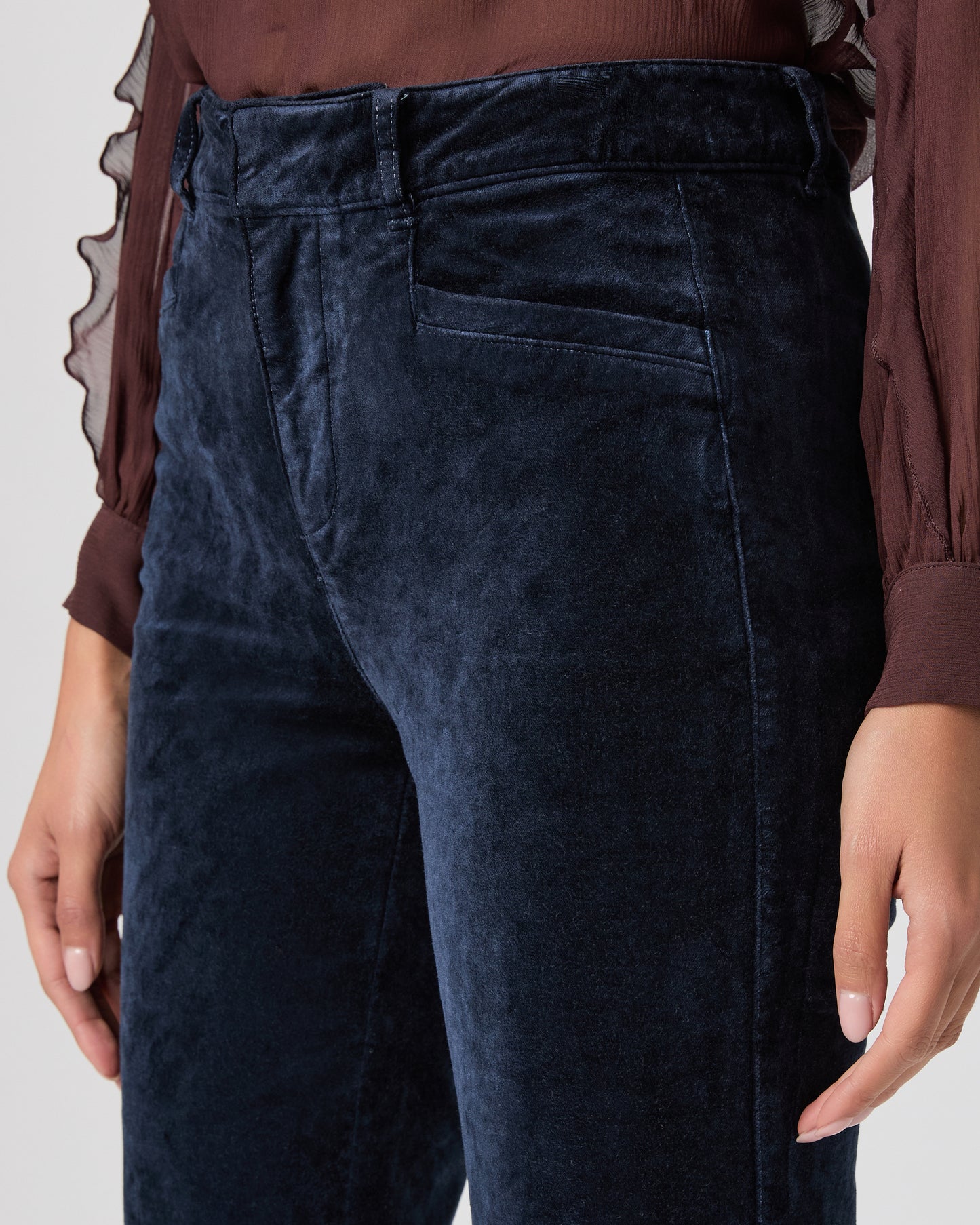 High Rise Laurel Canyon Bootcut Pant - Deep Navy Corduroy 23
