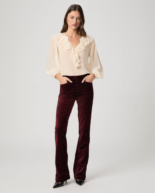 High Rise Laurel Canyon Bootcut - Dark Oxblood 23