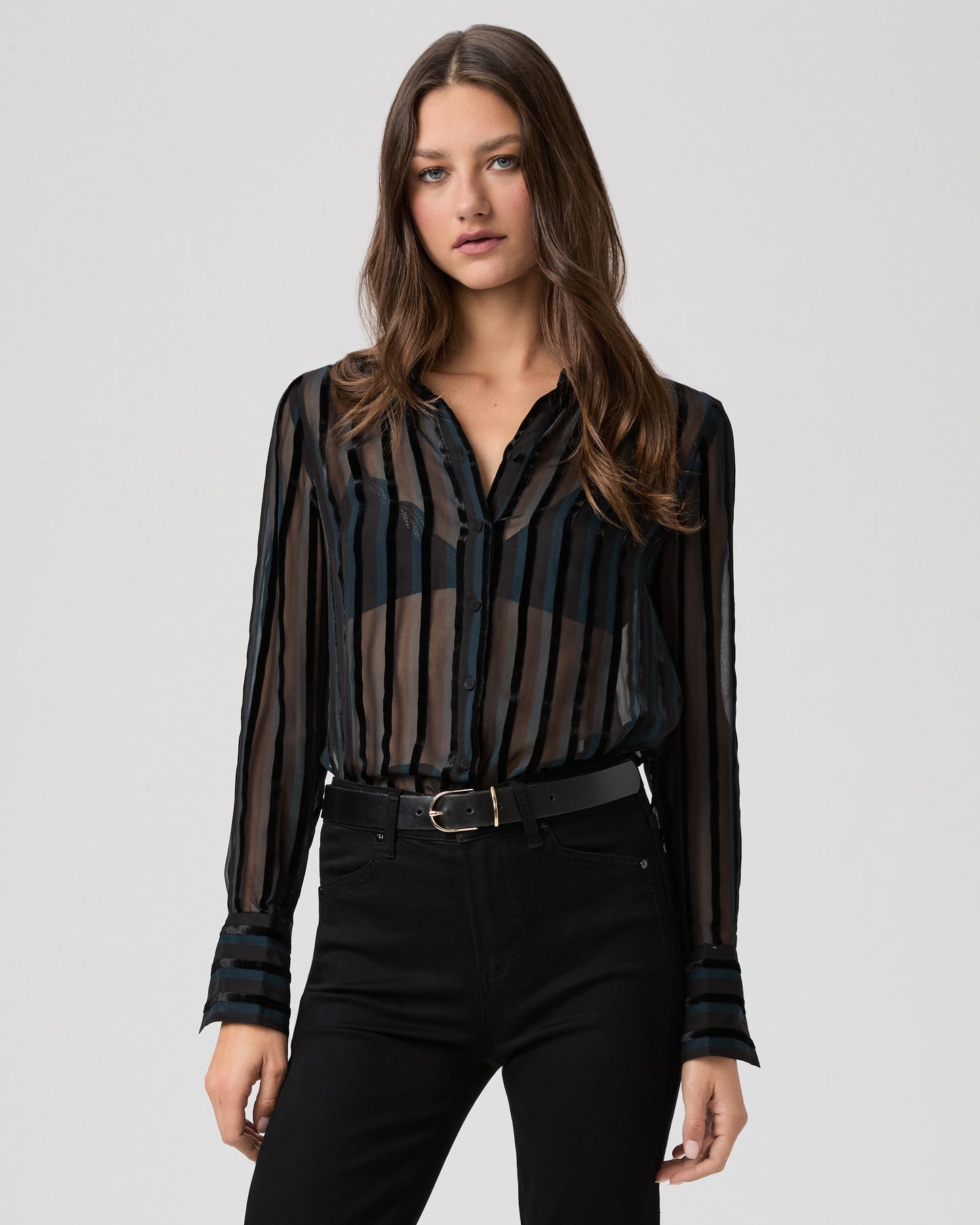 Mazzy Shirt - Black/Teal XXS