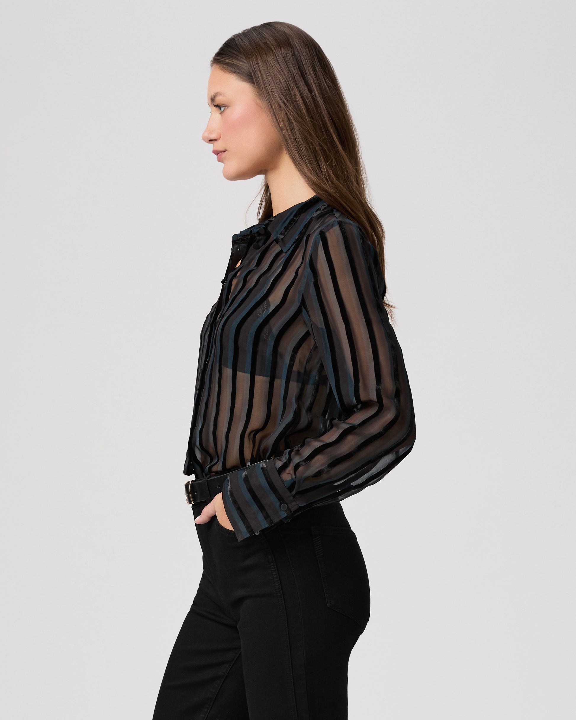 Mazzy Shirt - Black/Teal XXS