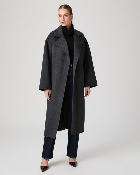 Long Connery Coat - Dark Charcoal XXS