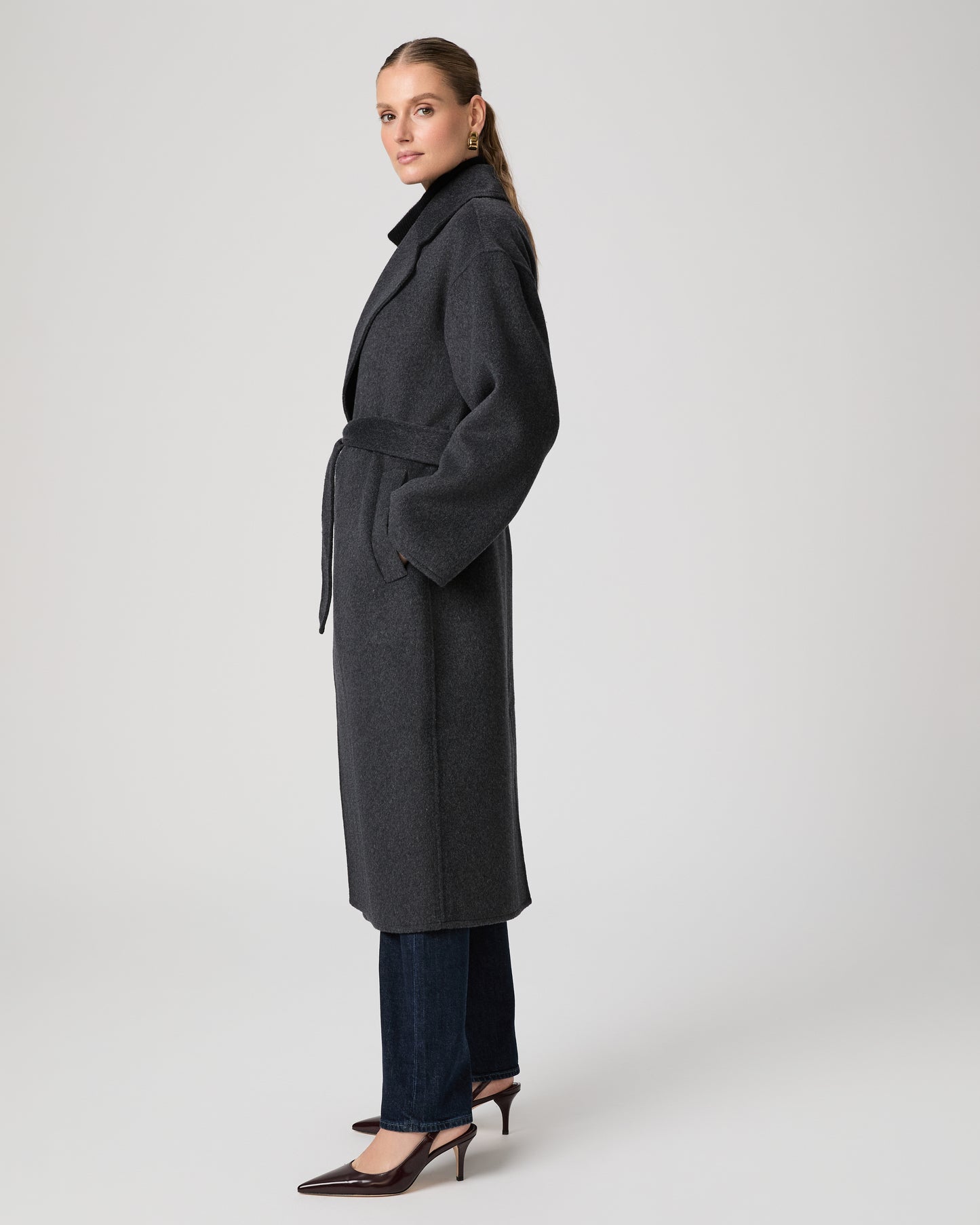 Long Connery Coat - Dark Charcoal XXS