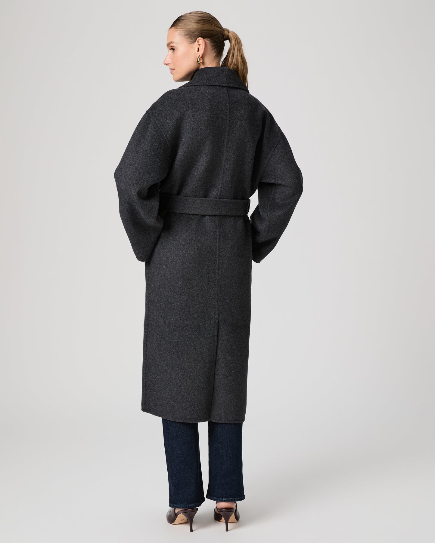 Long Connery Coat - Dark Charcoal XXS