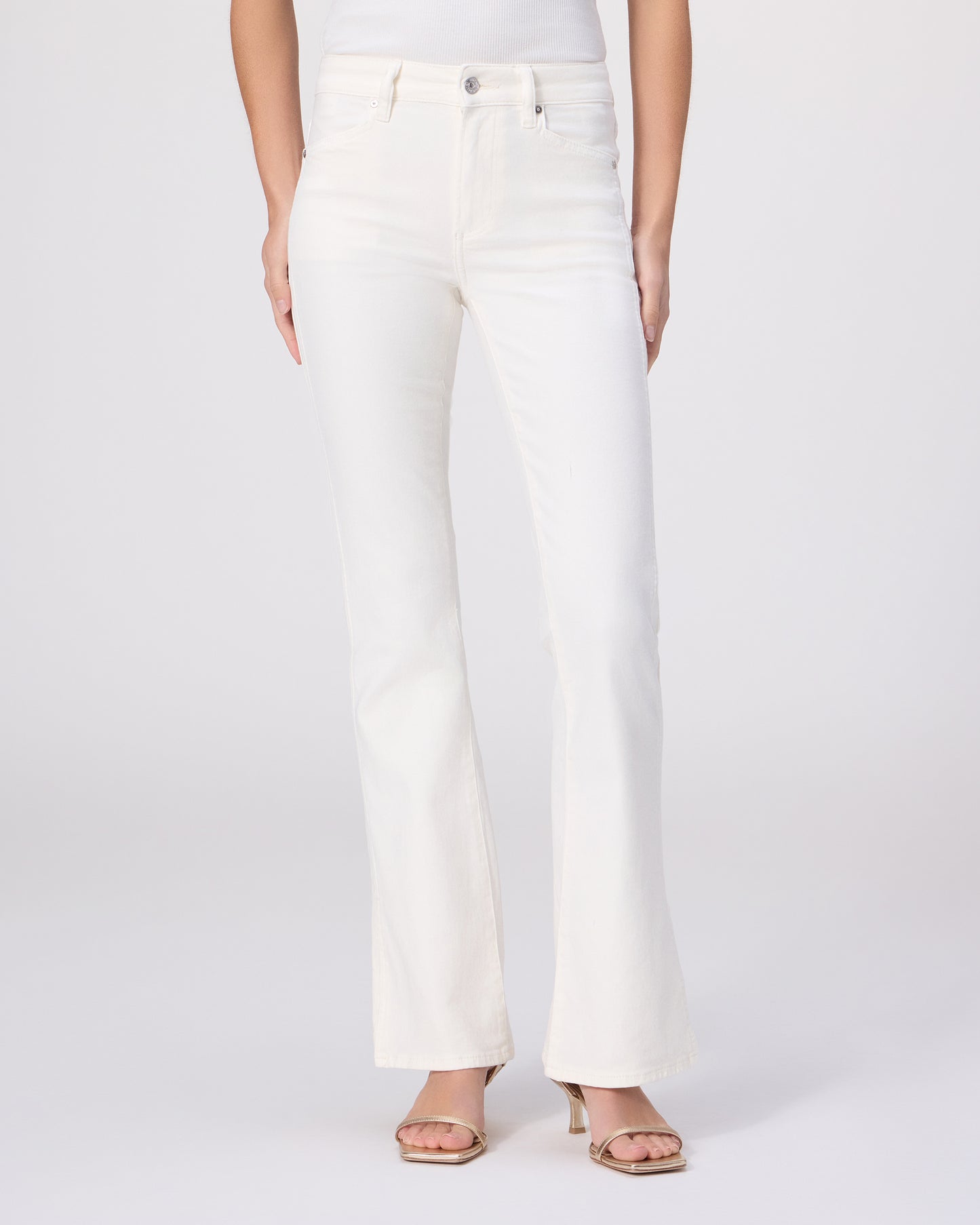 High Rise Laurel Canyon 32 Inch Bootcut - Tonal Ecru 23