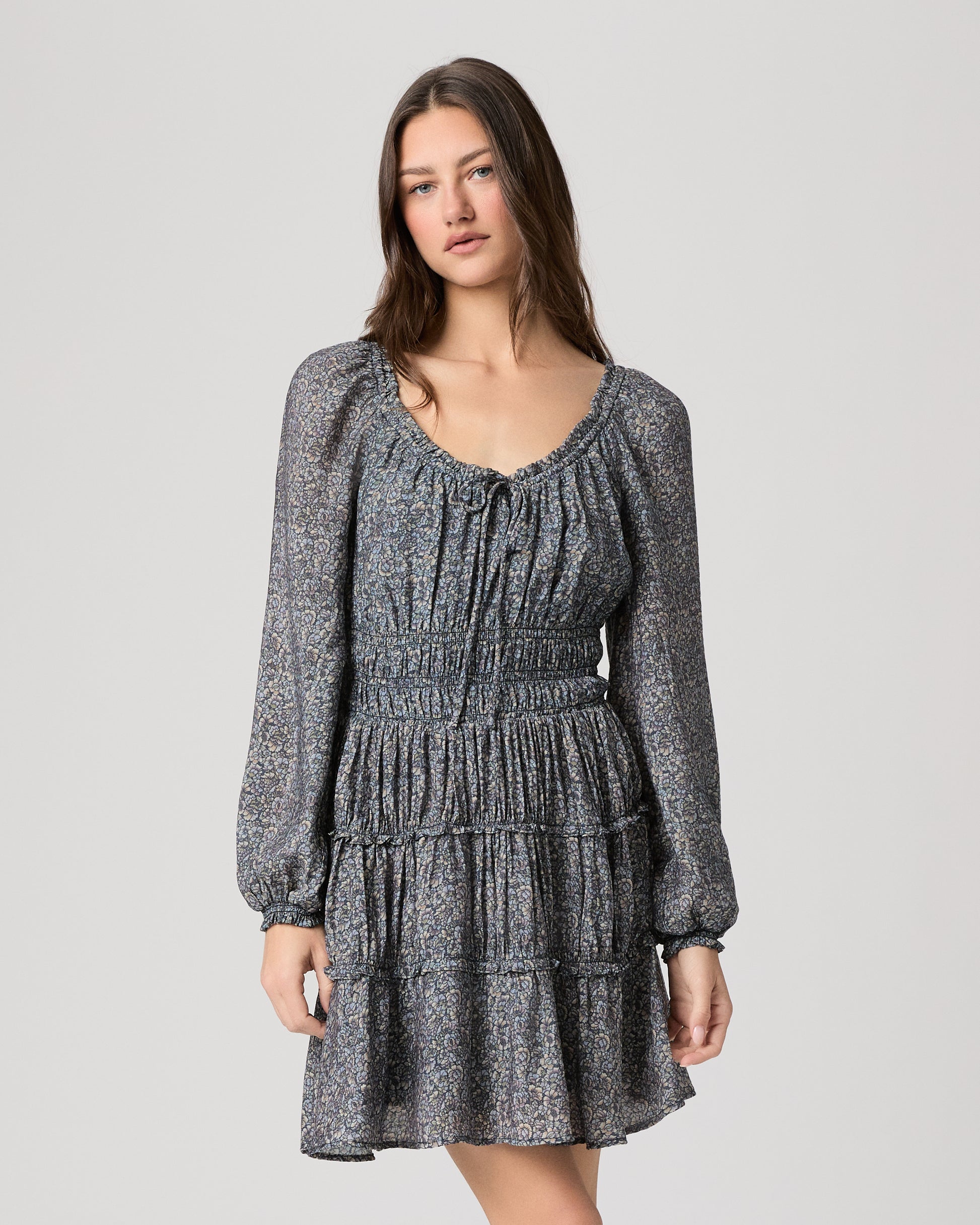 Kenmare Dress - Navy Multi XXS
