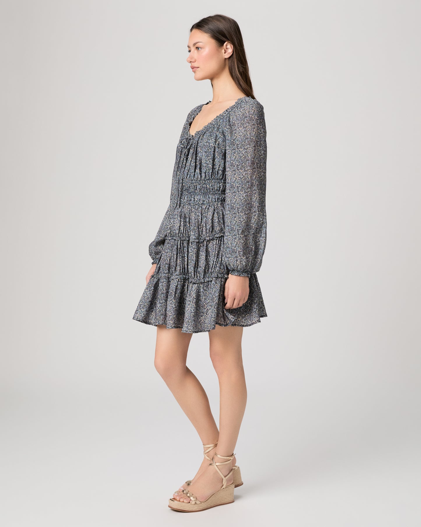 Kenmare Dress - Navy Multi XXS