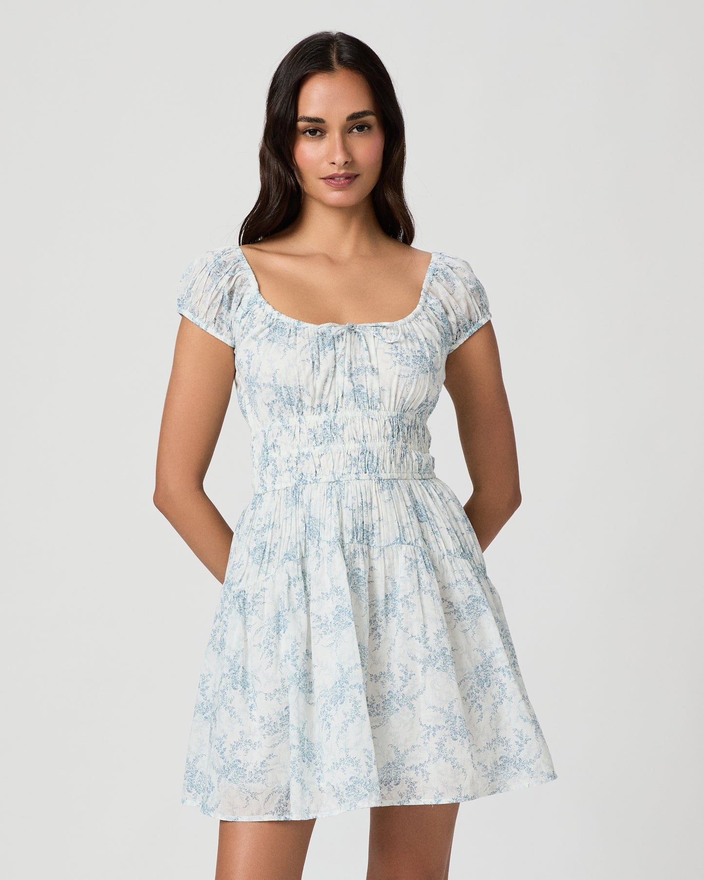 Rosewood Dress - White/Surf XXS