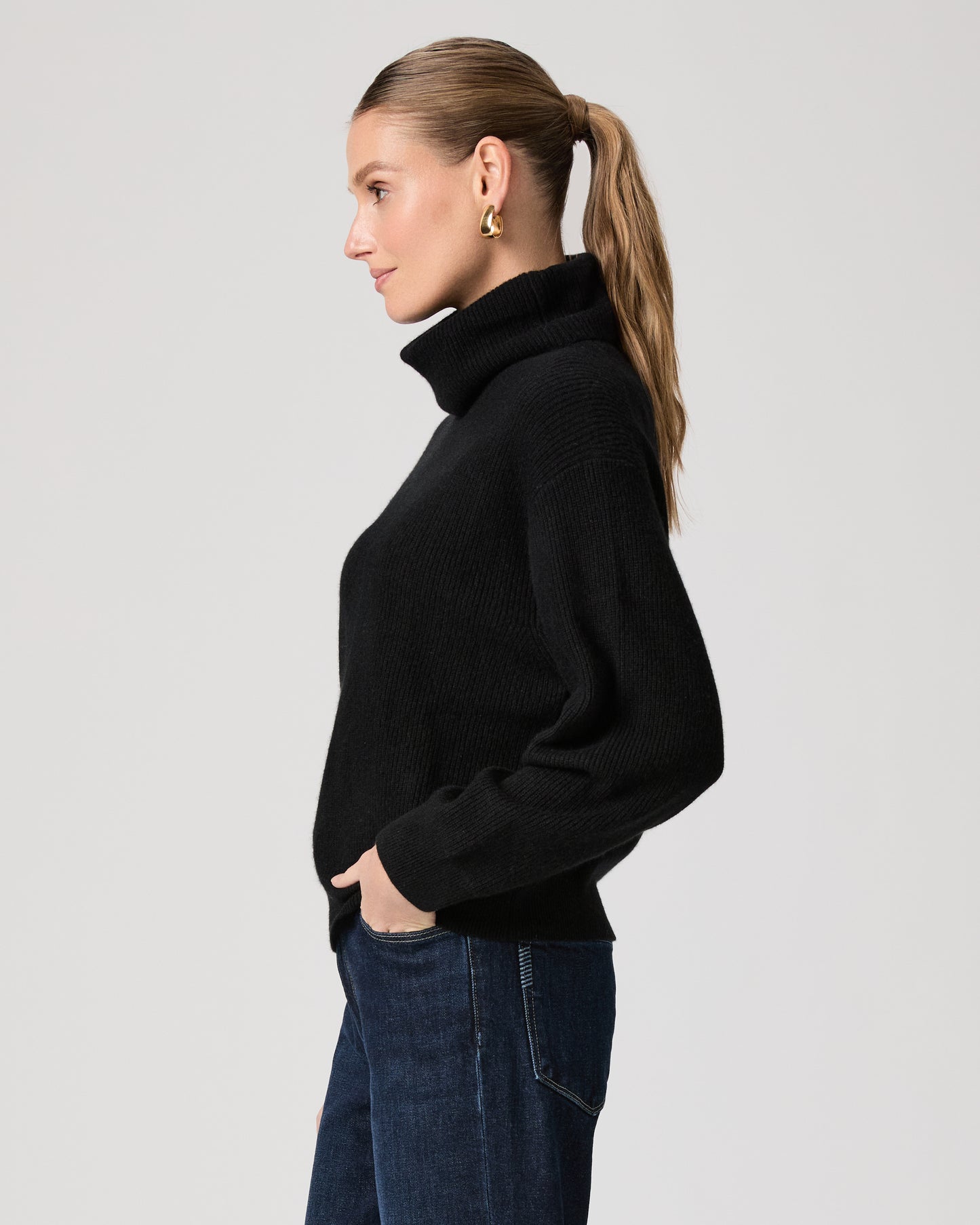 Aria Sweater - Black Cashmere XXS