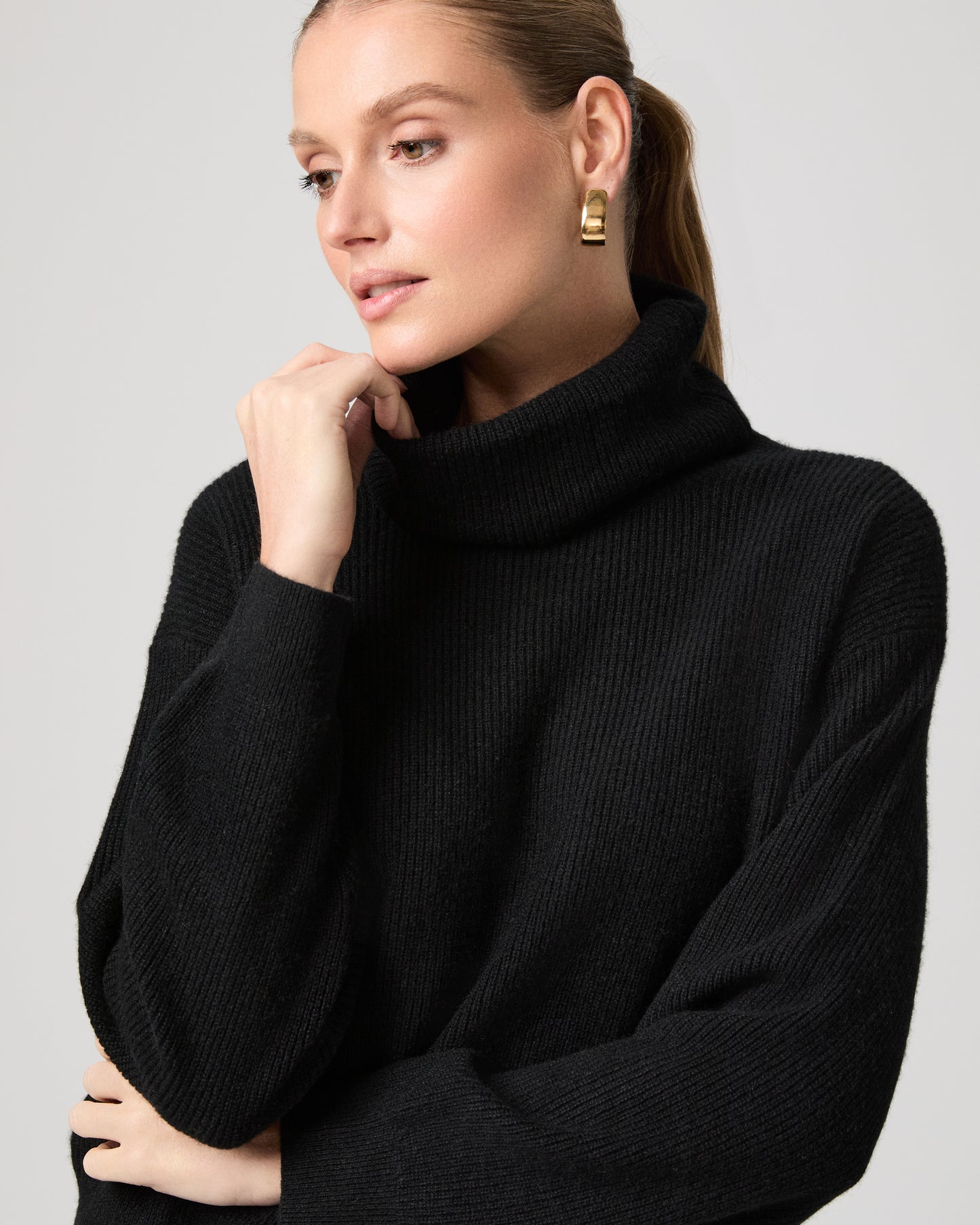 Aria Sweater - Black Cashmere XXS