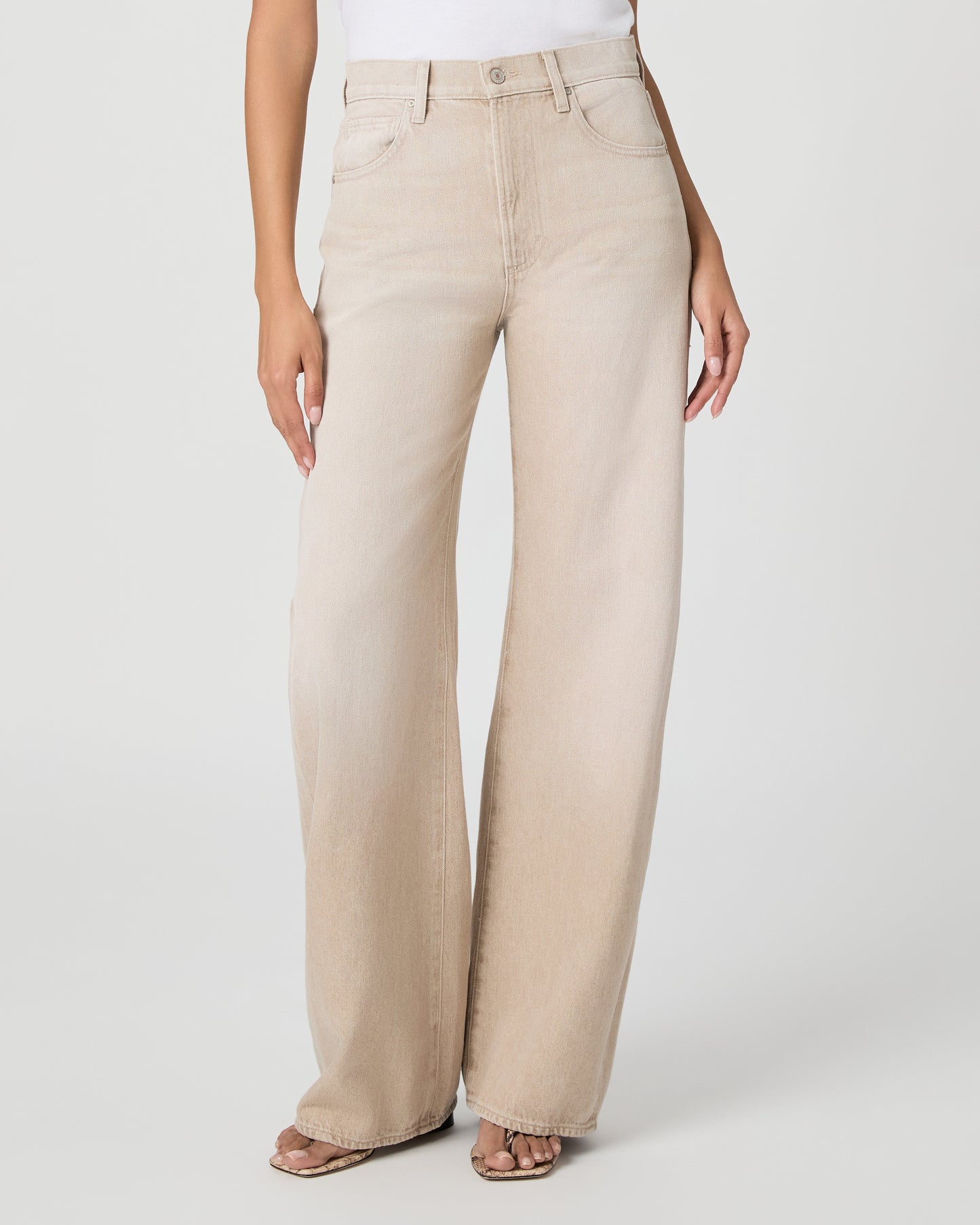 Arellia 32 Inch Barrel Leg Jean - Soft Sepia 23