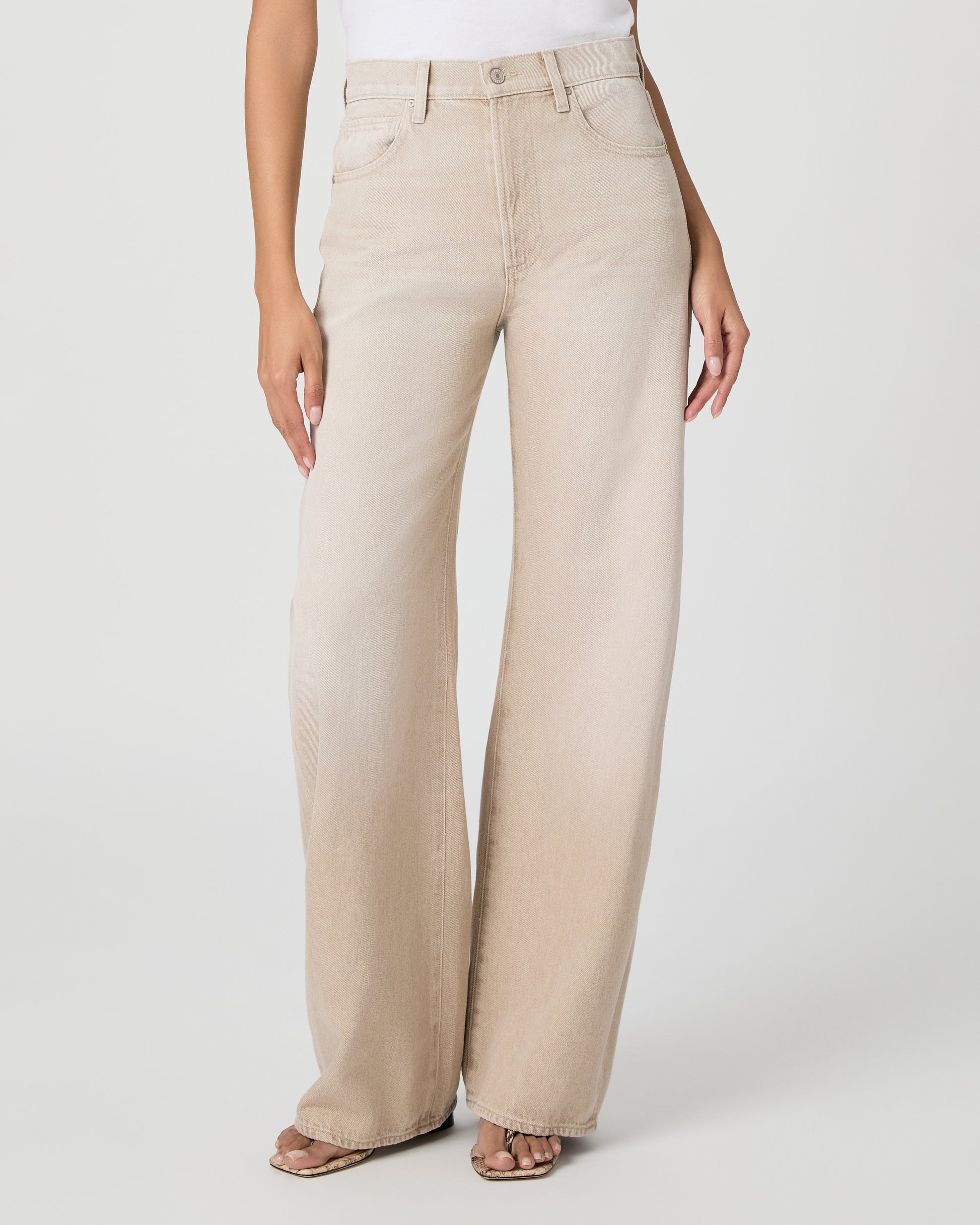 Arellia 32 Inch Barrel Leg Jean - Soft Sepia 23