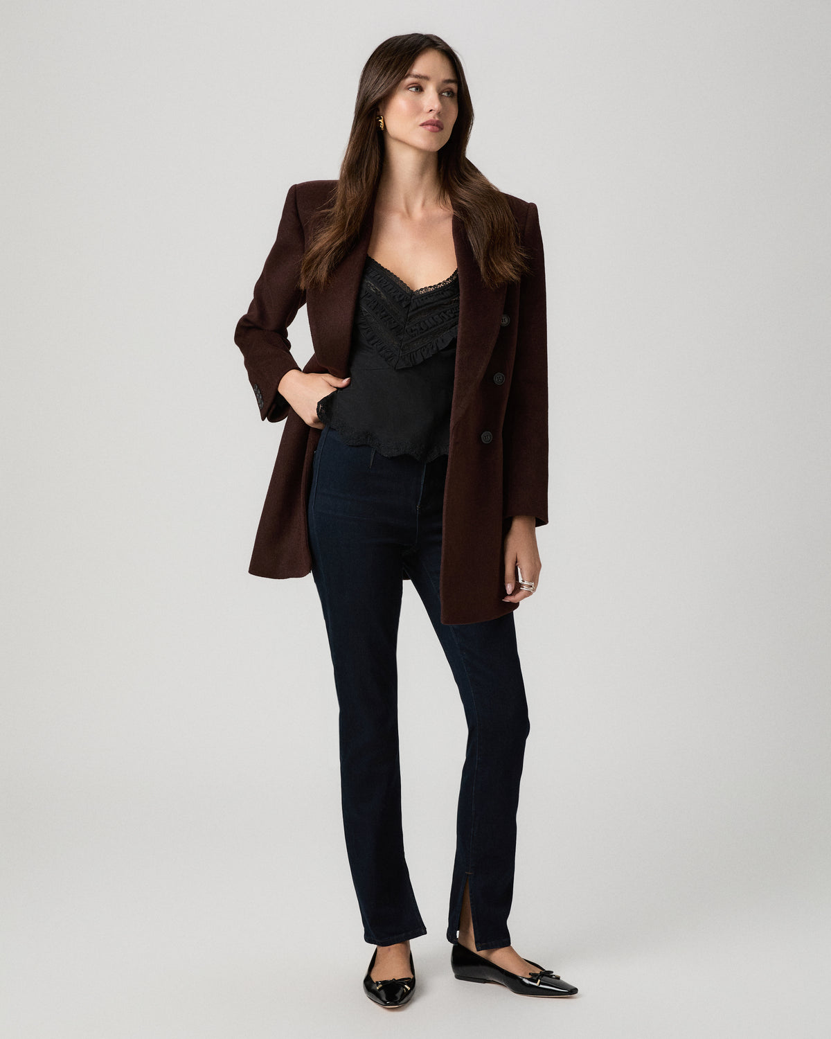 Gemma 31in W Front Darts And Inseam Slit - Voyager 23