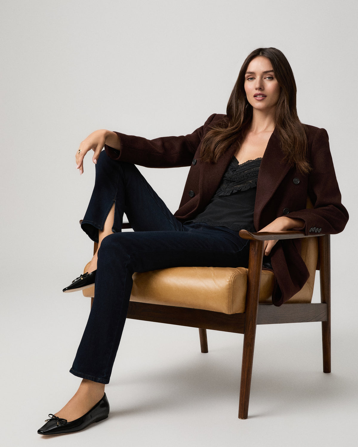 Gemma 31in W Front Darts And Inseam Slit - Voyager 23