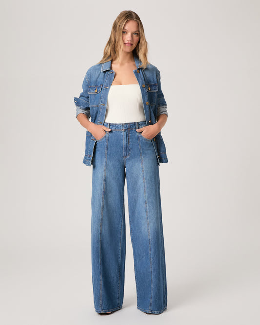 Cameron Wide Leg W Front Seams Round Back Pckts - La Verne 23