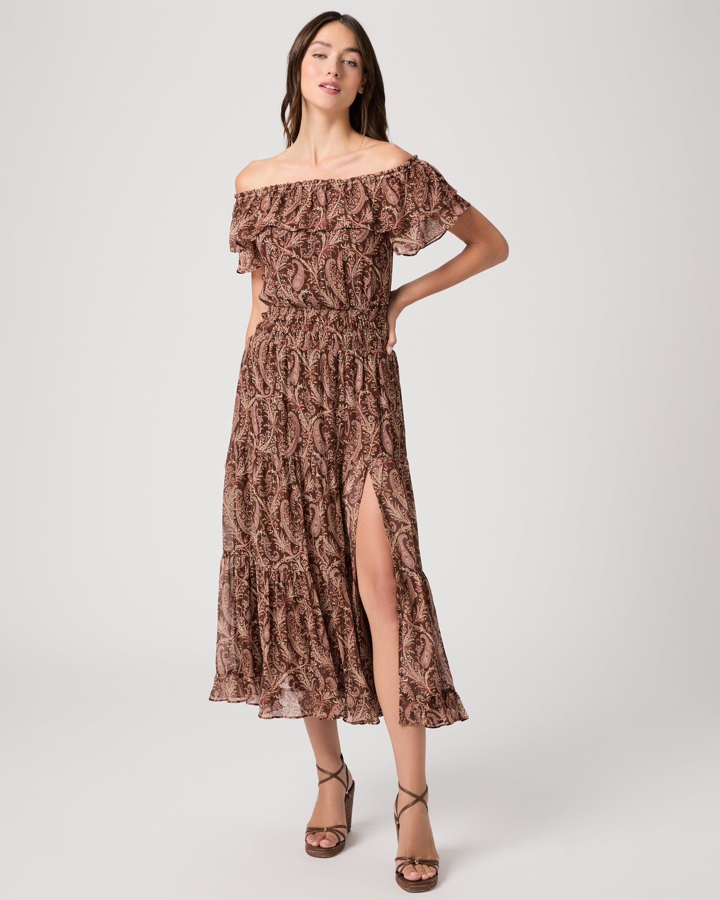Alistar Dress - Oak Multi Silk XXS