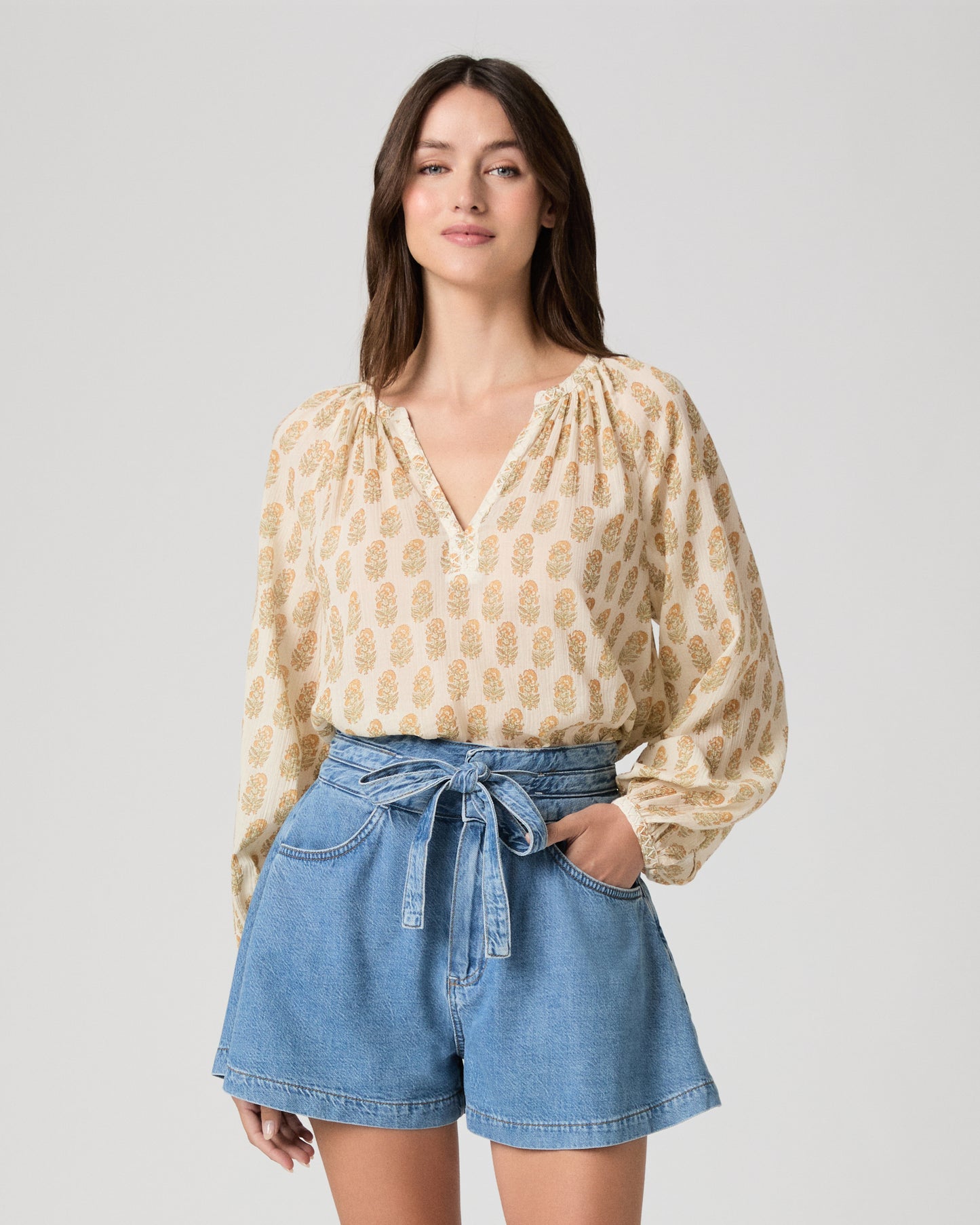 Olvera Blouse - Bone Multi XXS