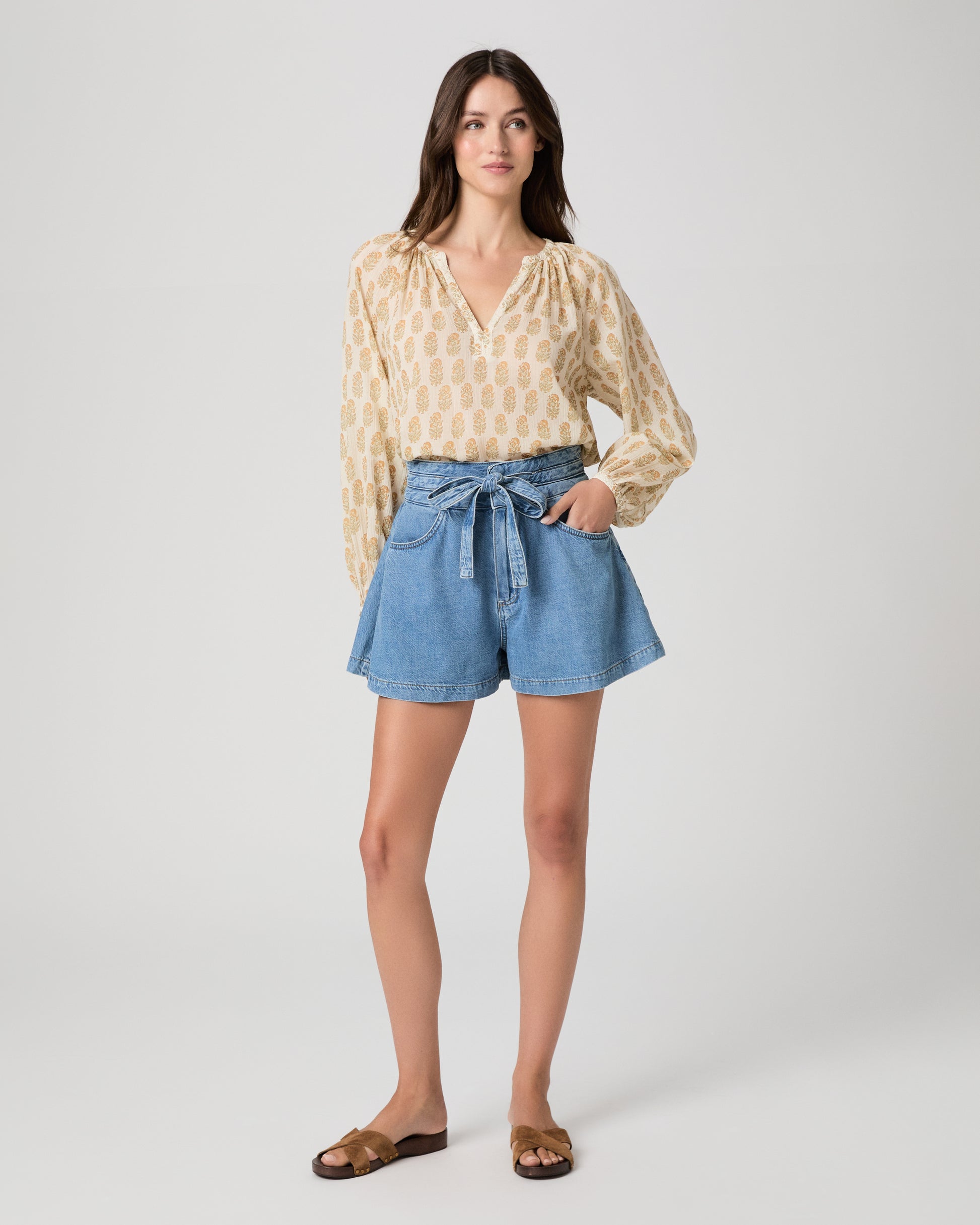 Olvera Blouse - Bone Multi XXS