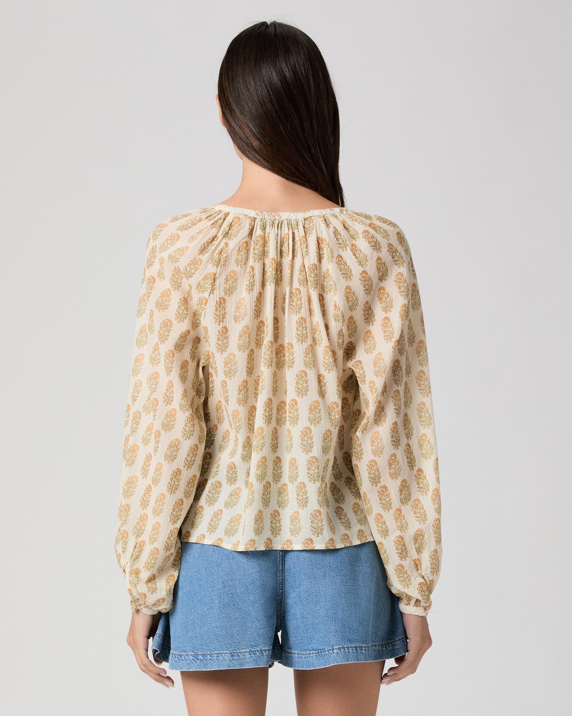 Olvera Blouse - Bone Multi XXS
