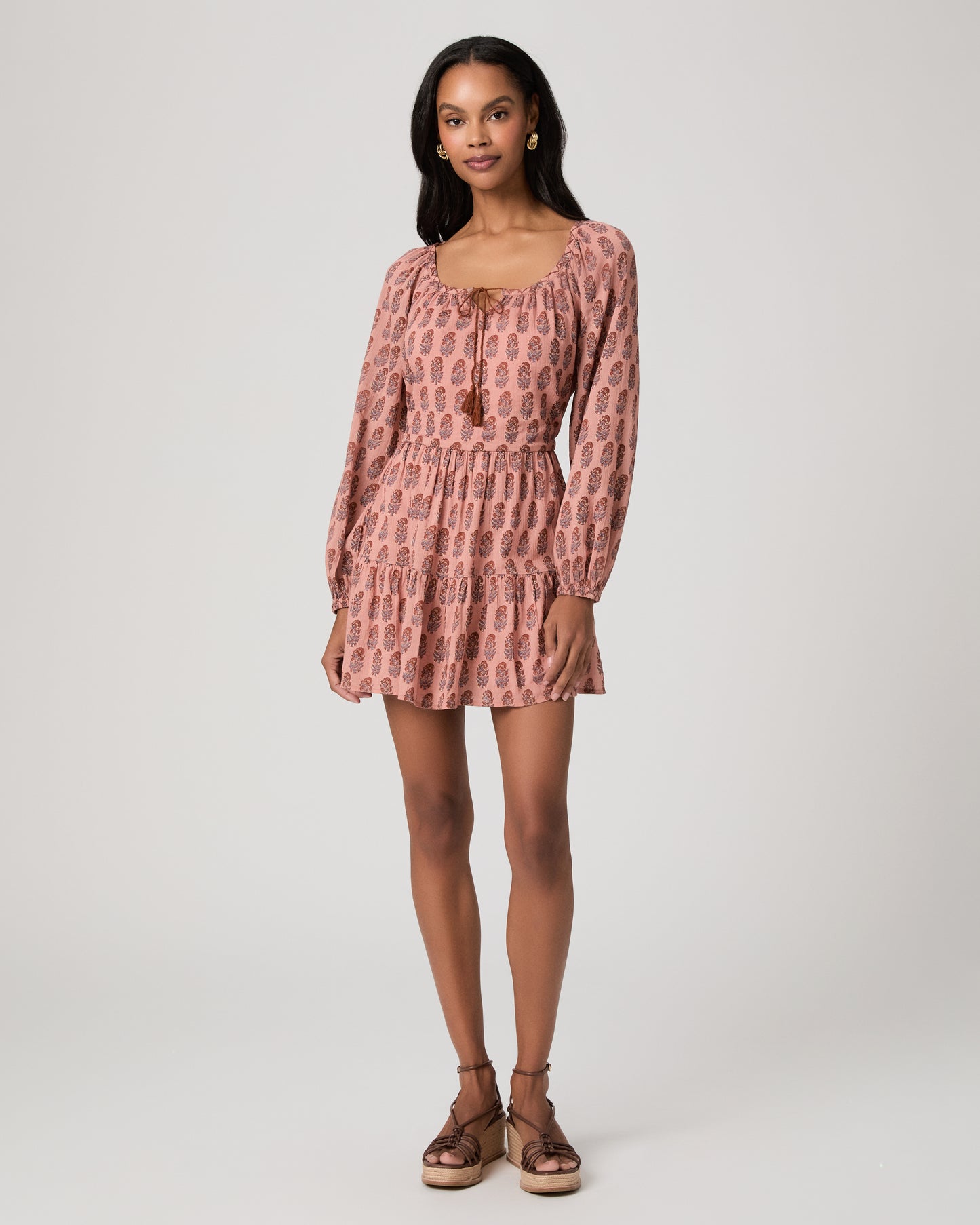 Boardwalk Dress - Salmon Multi