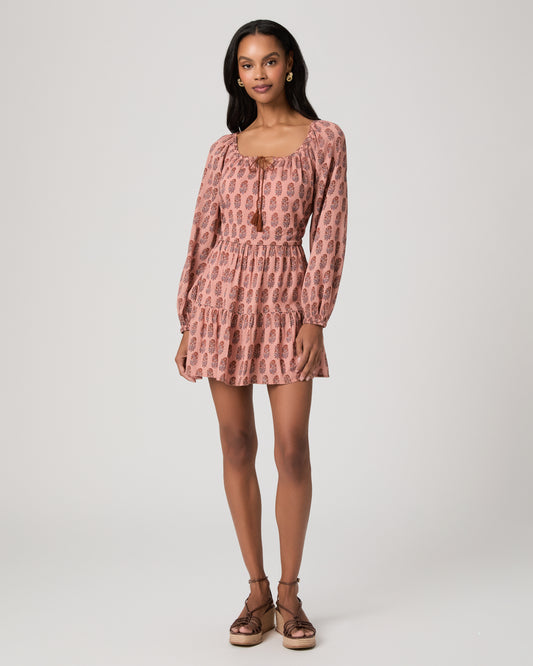 Boardwalk Dress - Salmon Multi