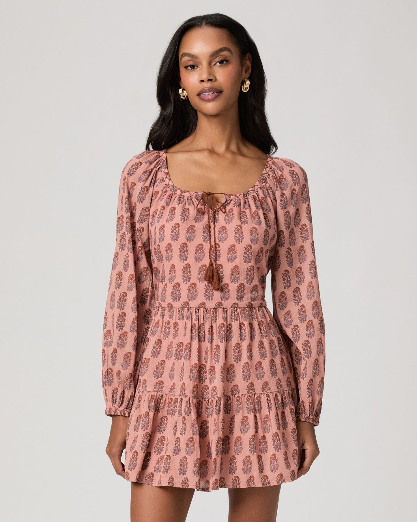 Boardwalk Dress - Salmon Multi