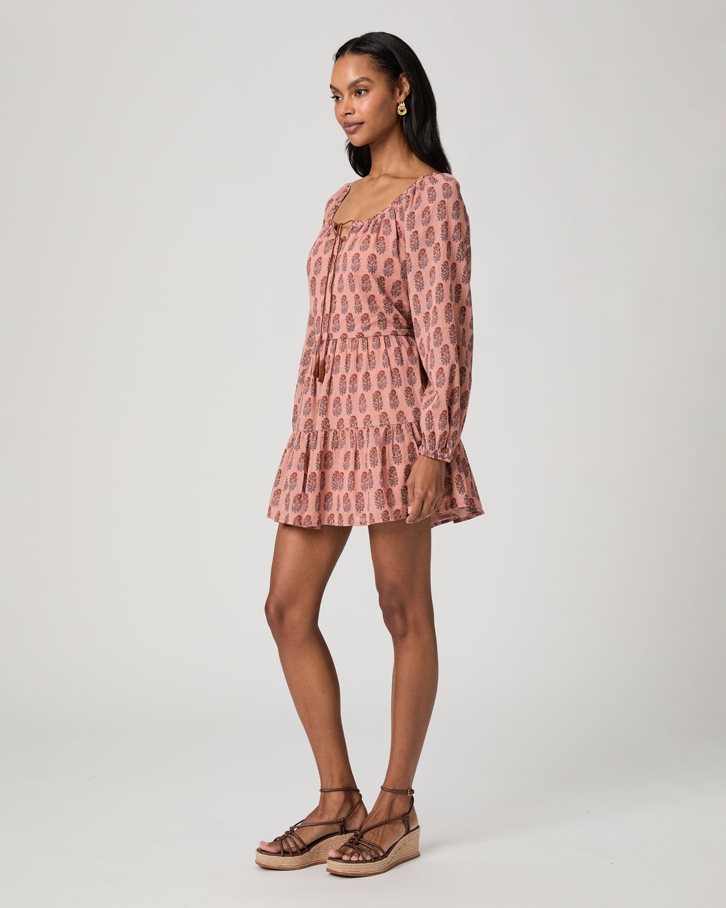 Boardwalk Dress - Salmon Multi