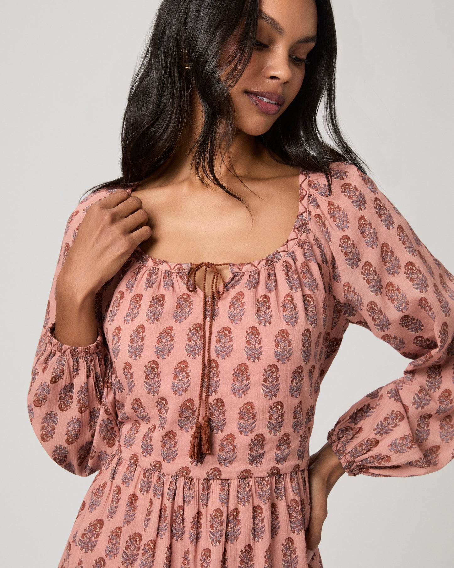 Boardwalk Dress - Salmon Multi