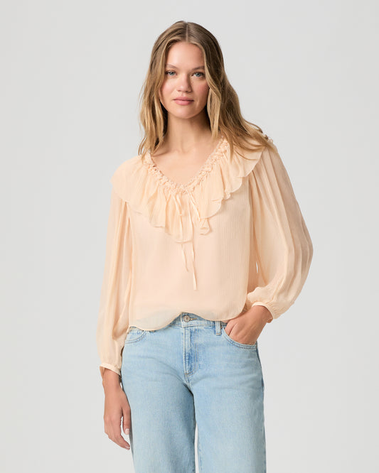Michelina Blouse - Light Peach XXS
