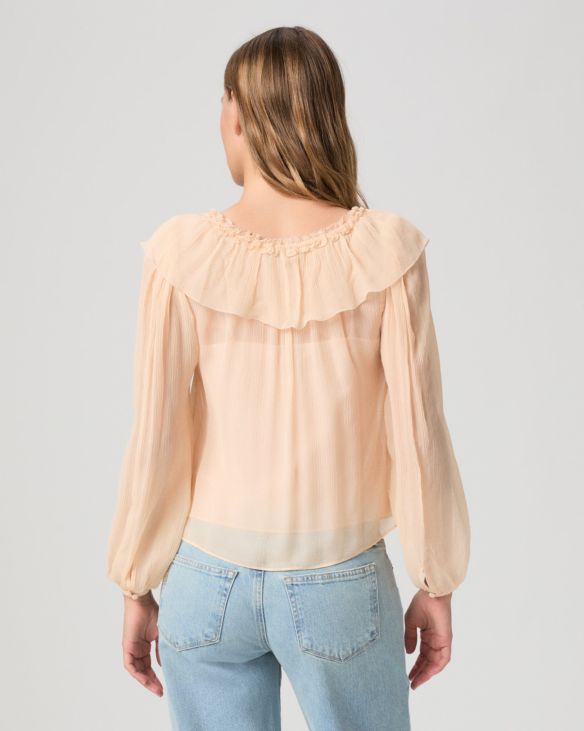 Michelina Blouse - Light Peach XXS