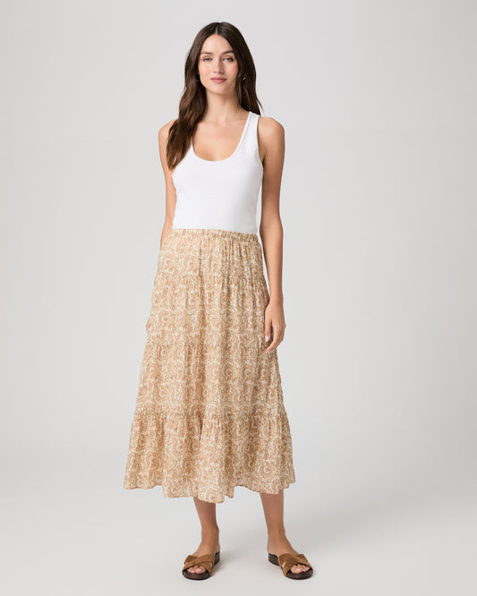 Calabria Skirt - Bone Multi XXS
