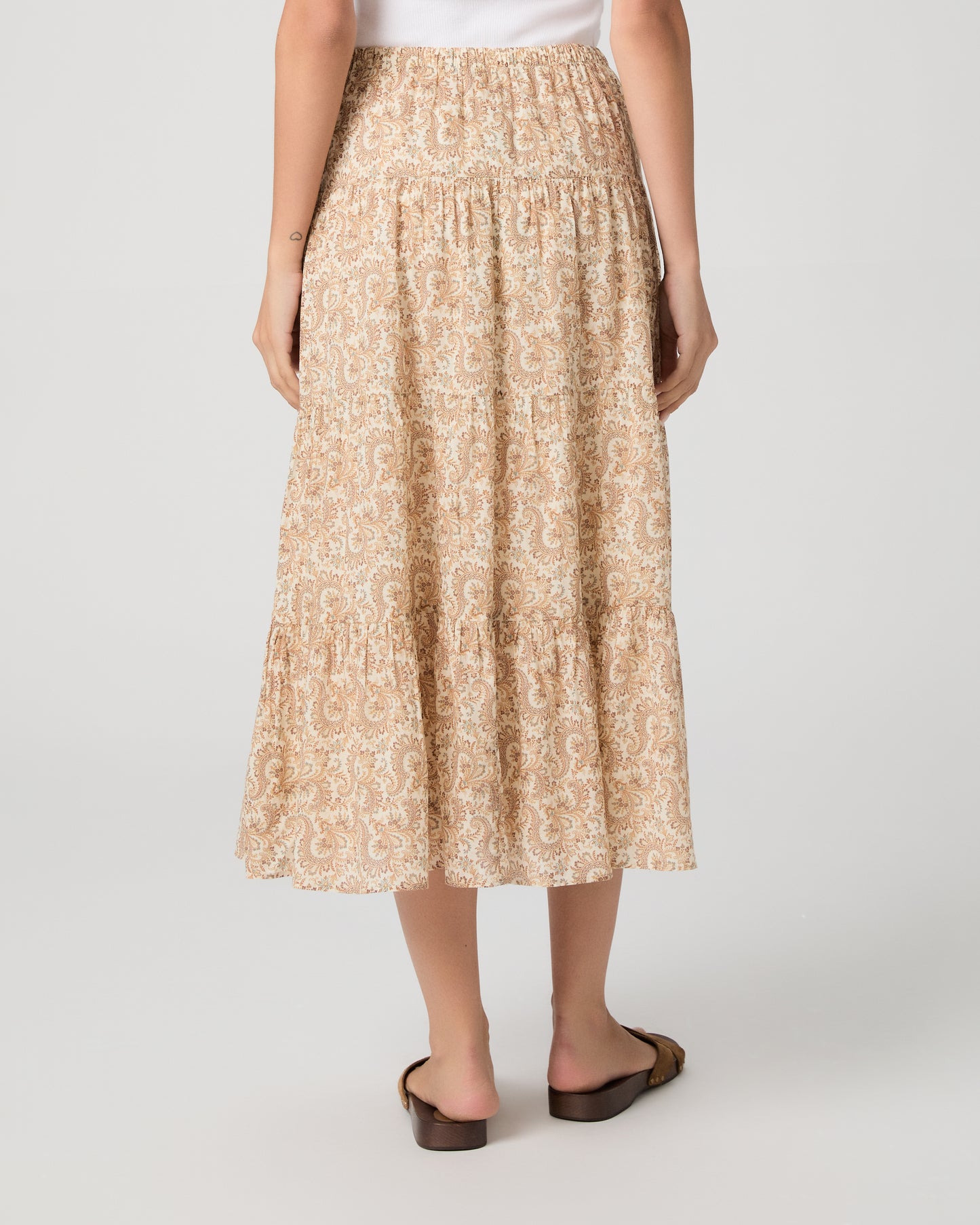 Calabria Skirt - Bone Multi XXS