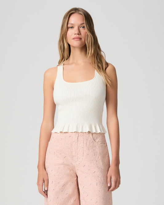 Bronwyn Tank - Ivory XXS