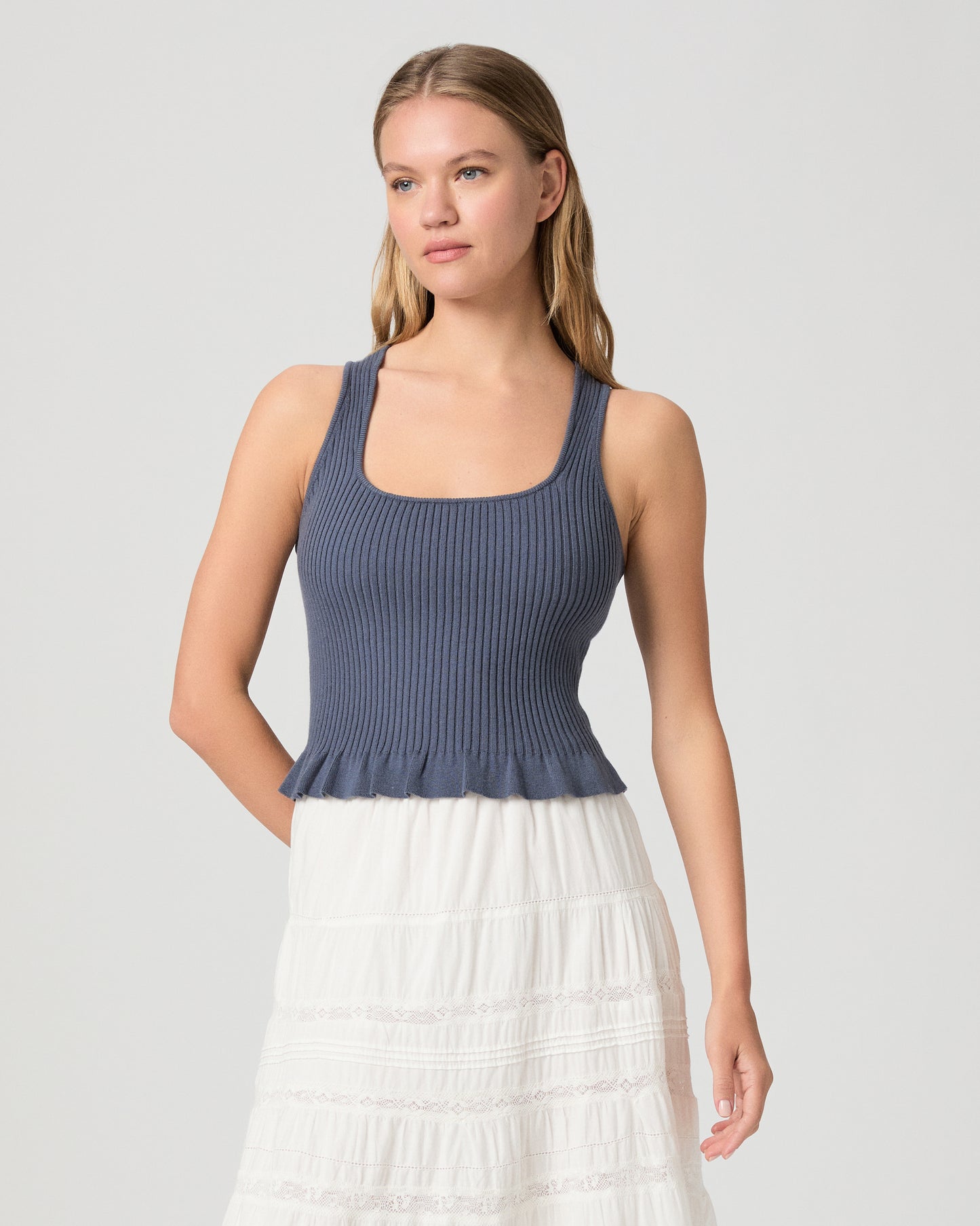 Bronwyn Tank - Pacific Blue XXS