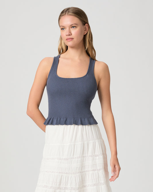Bronwyn Tank - Pacific Blue XXS
