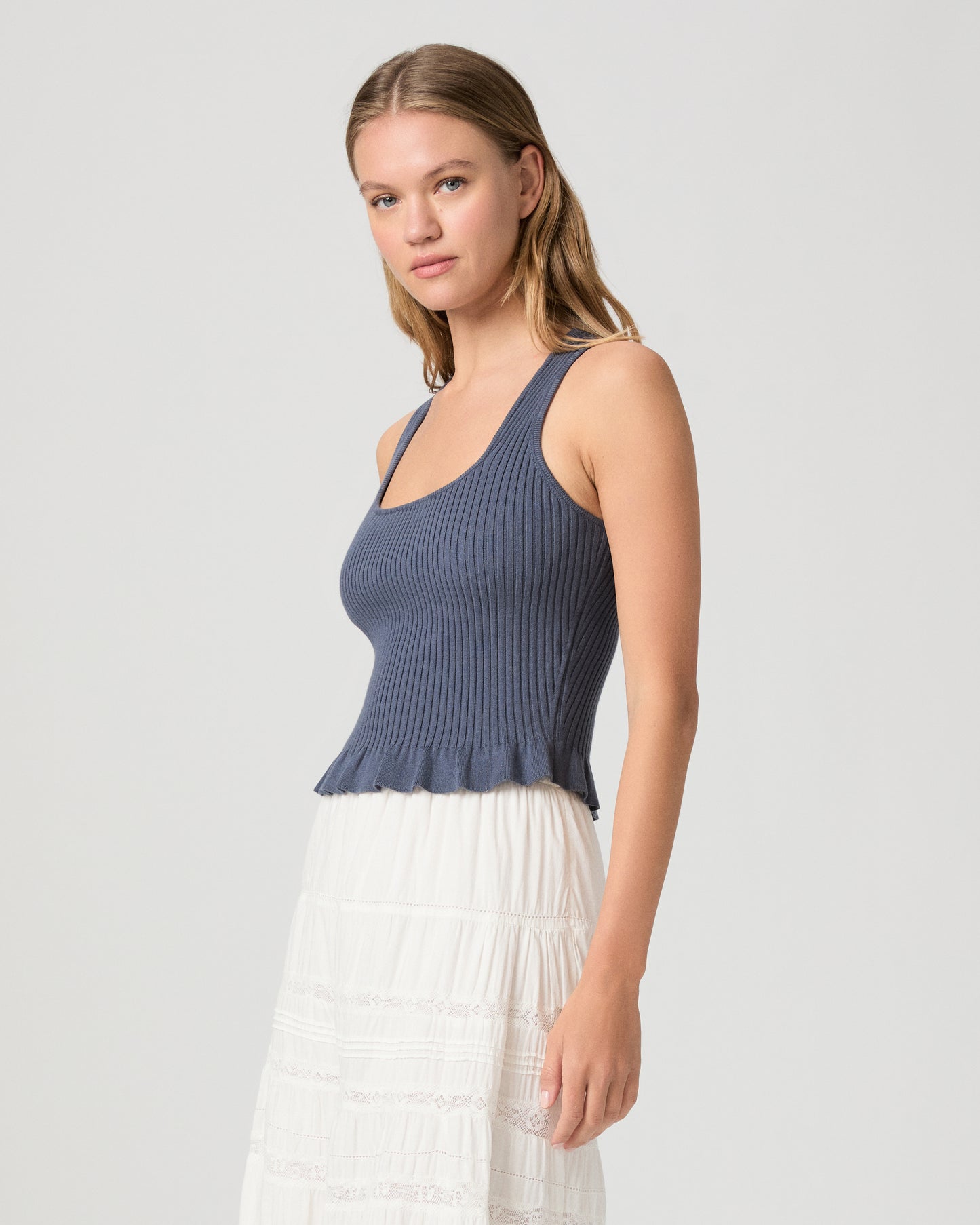Bronwyn Tank - Pacific Blue XXS
