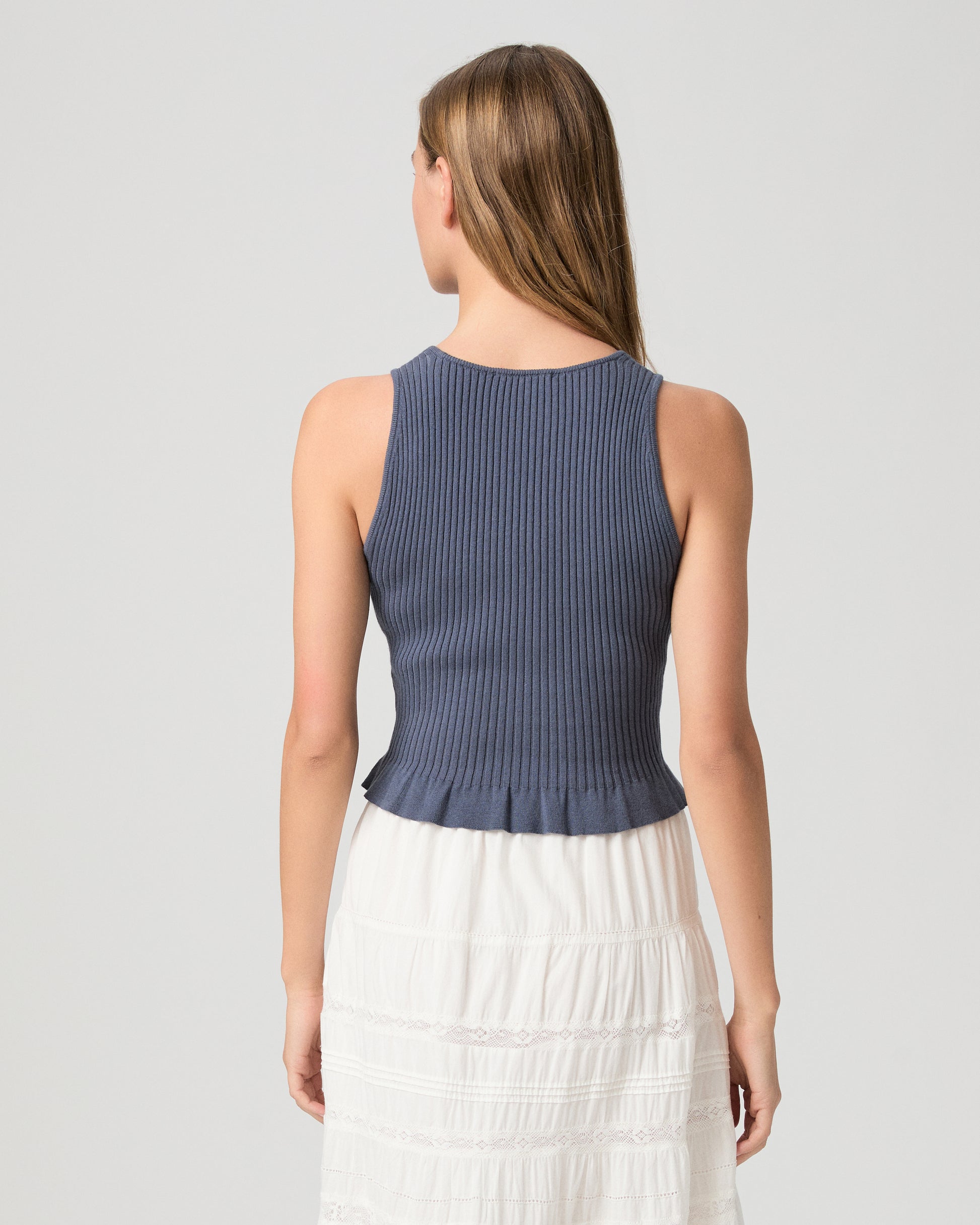 Bronwyn Tank - Pacific Blue XXS