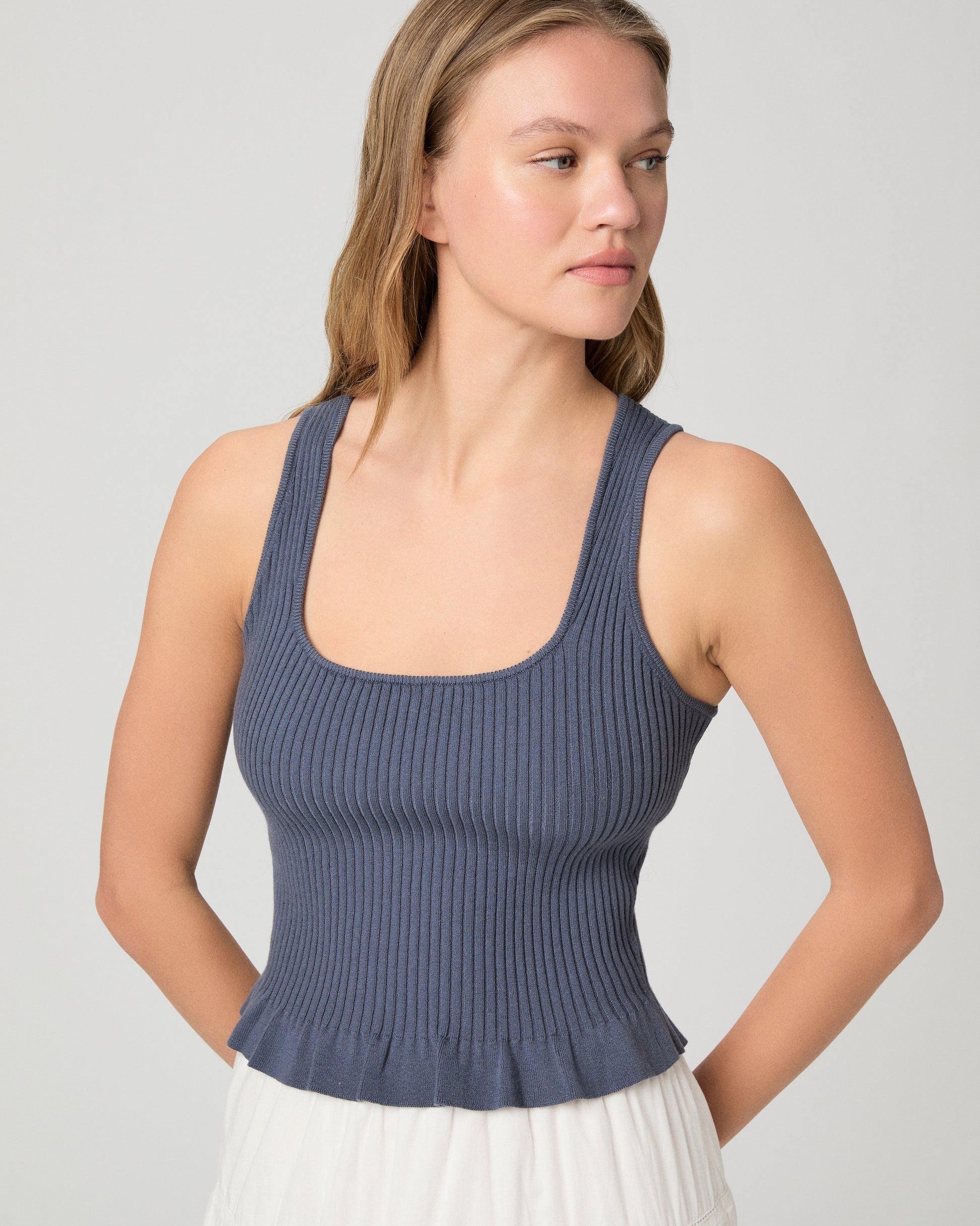 Bronwyn Tank - Pacific Blue XXS