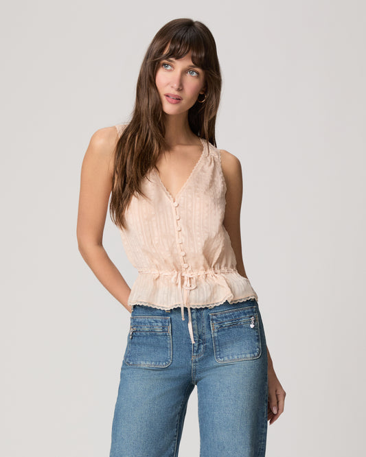 Maiden Top - Warm Cream Silk XXS