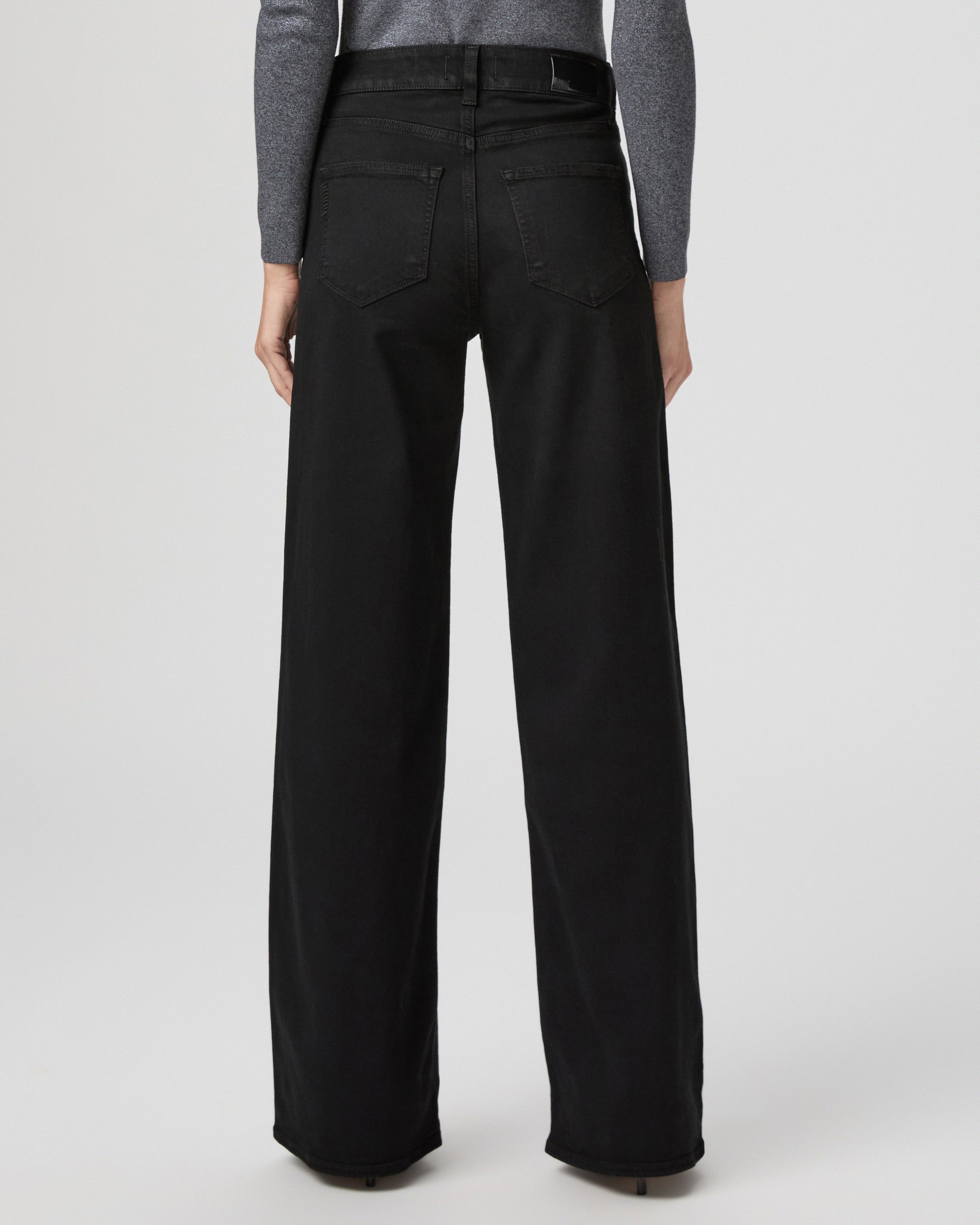 Anessa 33 Inch Wide Leg Jean - Black Shadow 23