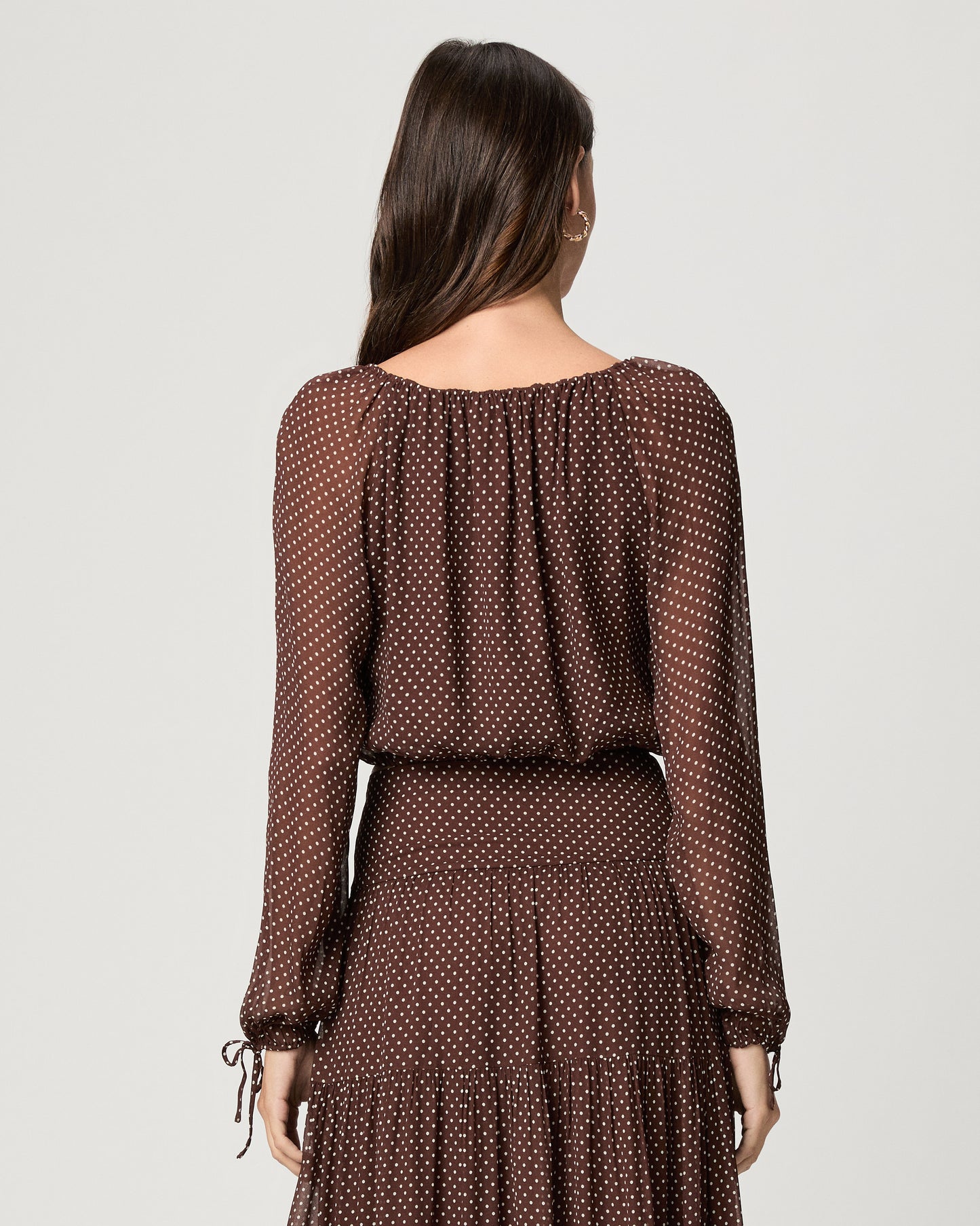 Capricorn Blouse - Mahogany/Ecru XXS