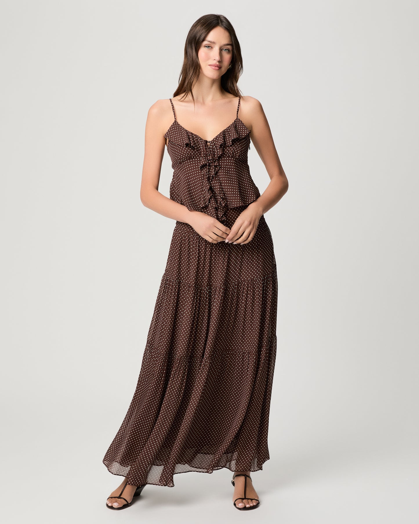 Indiah Cami - Mahogany/Ecru 00