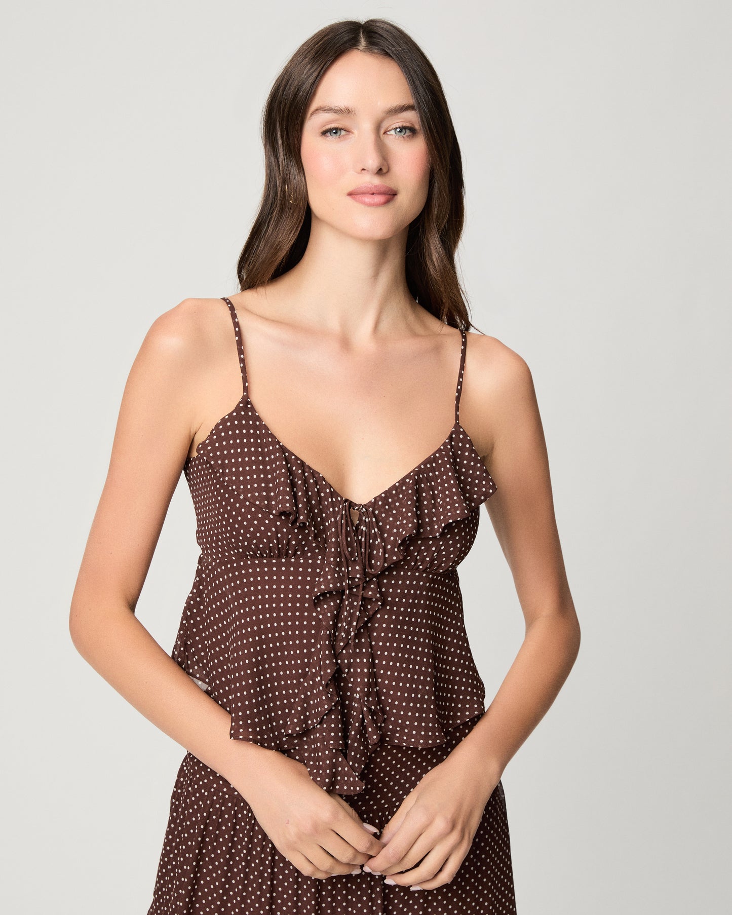 Indiah Cami - Mahogany/Ecru 00